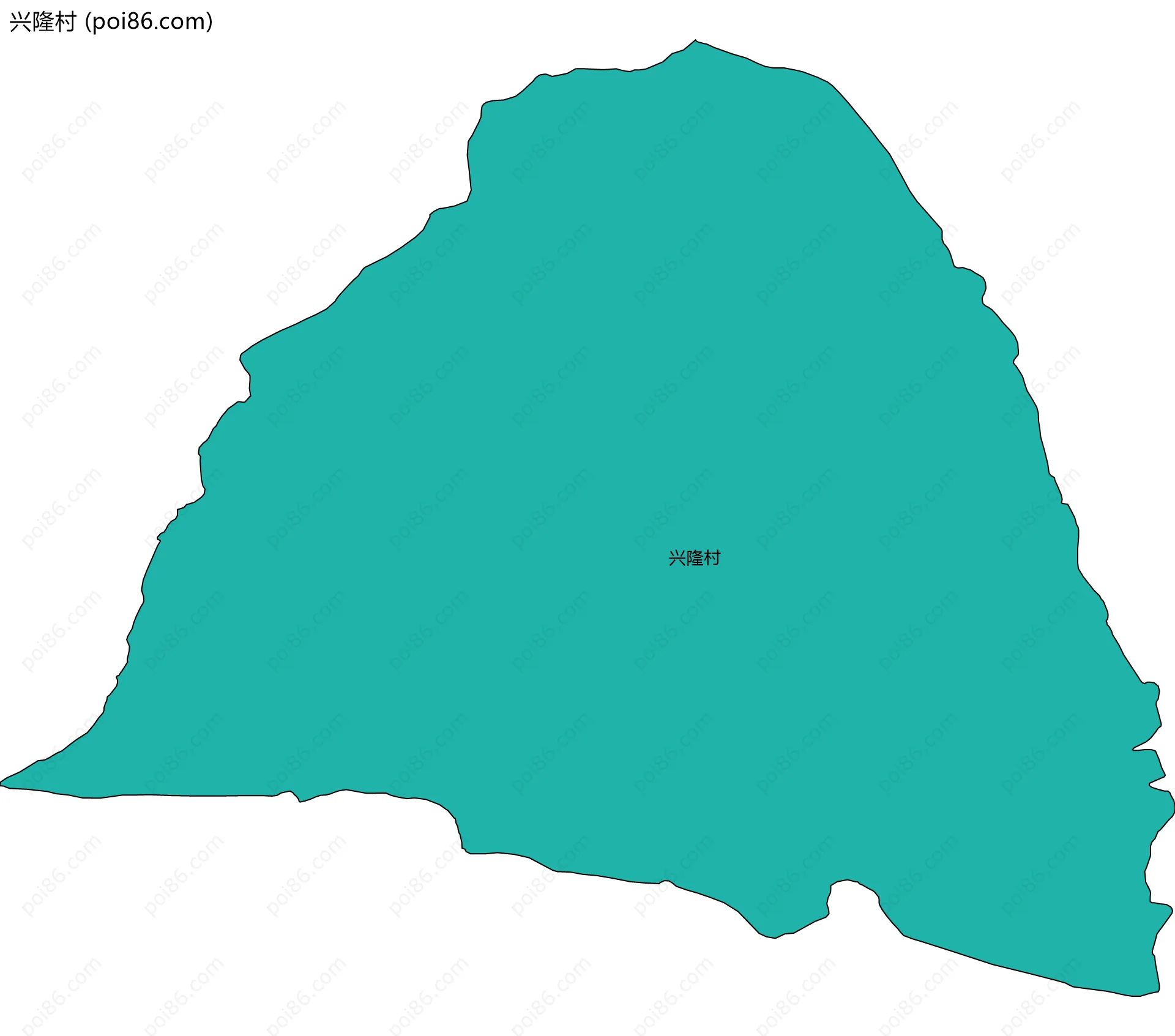 兴隆村边界地图