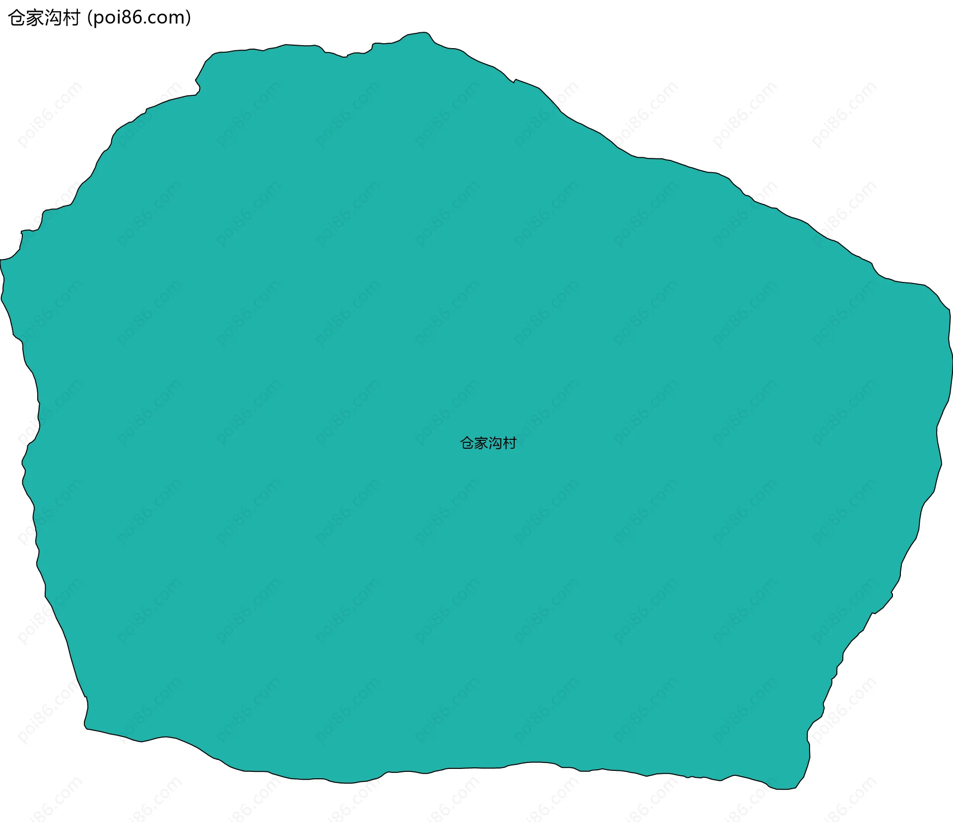 仓家沟村边界地图