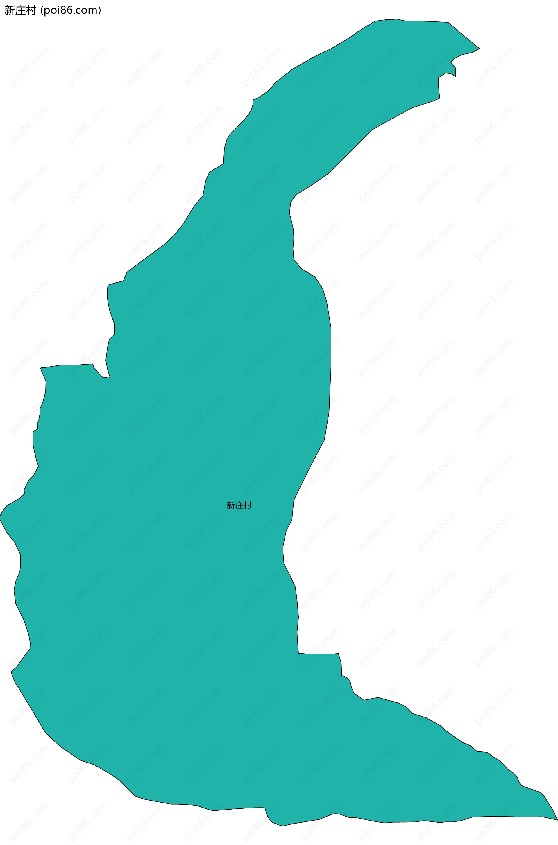 新庄村边界地图