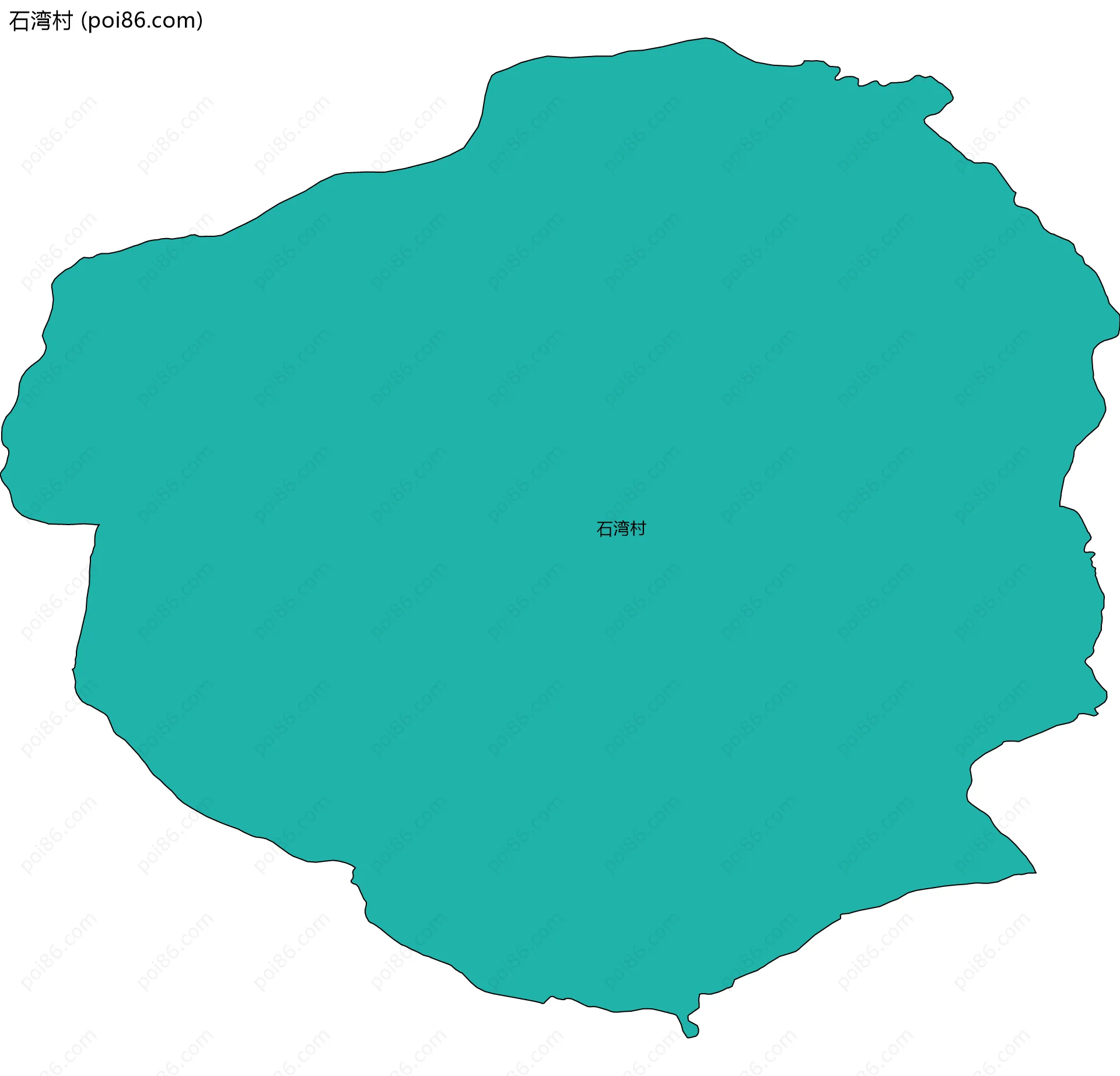 石湾村边界地图