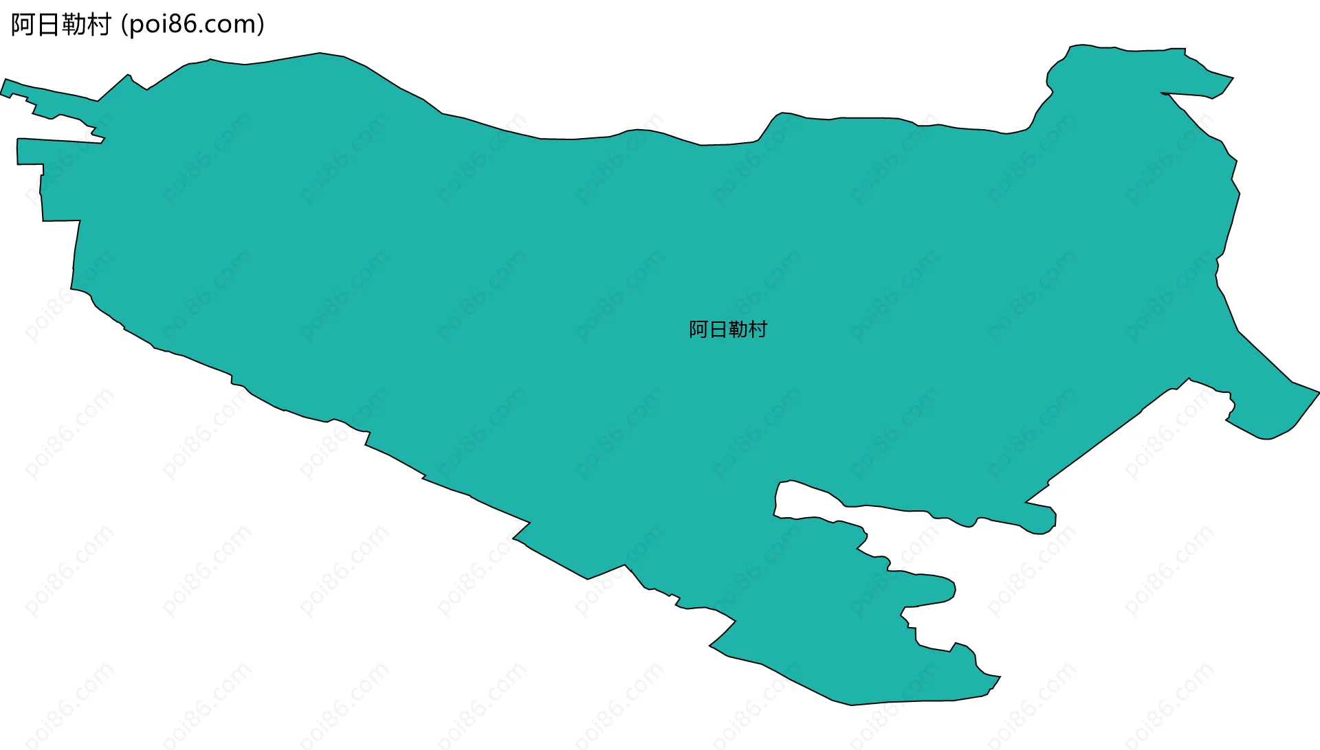 阿日勒村边界地图