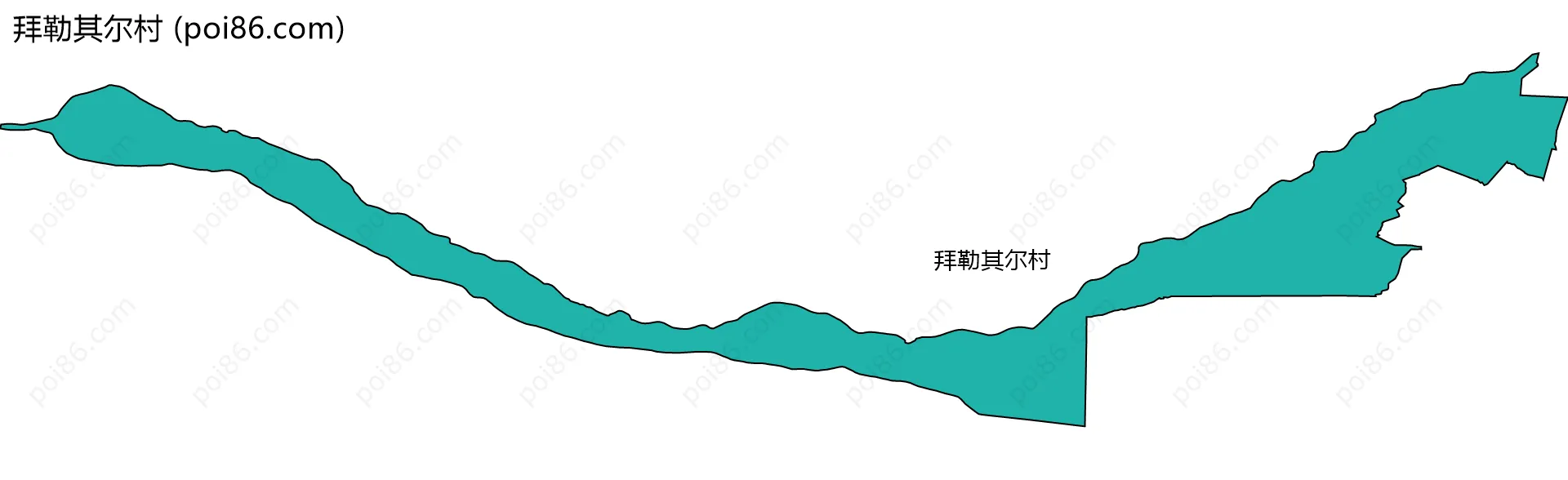 拜勒其尔村边界地图