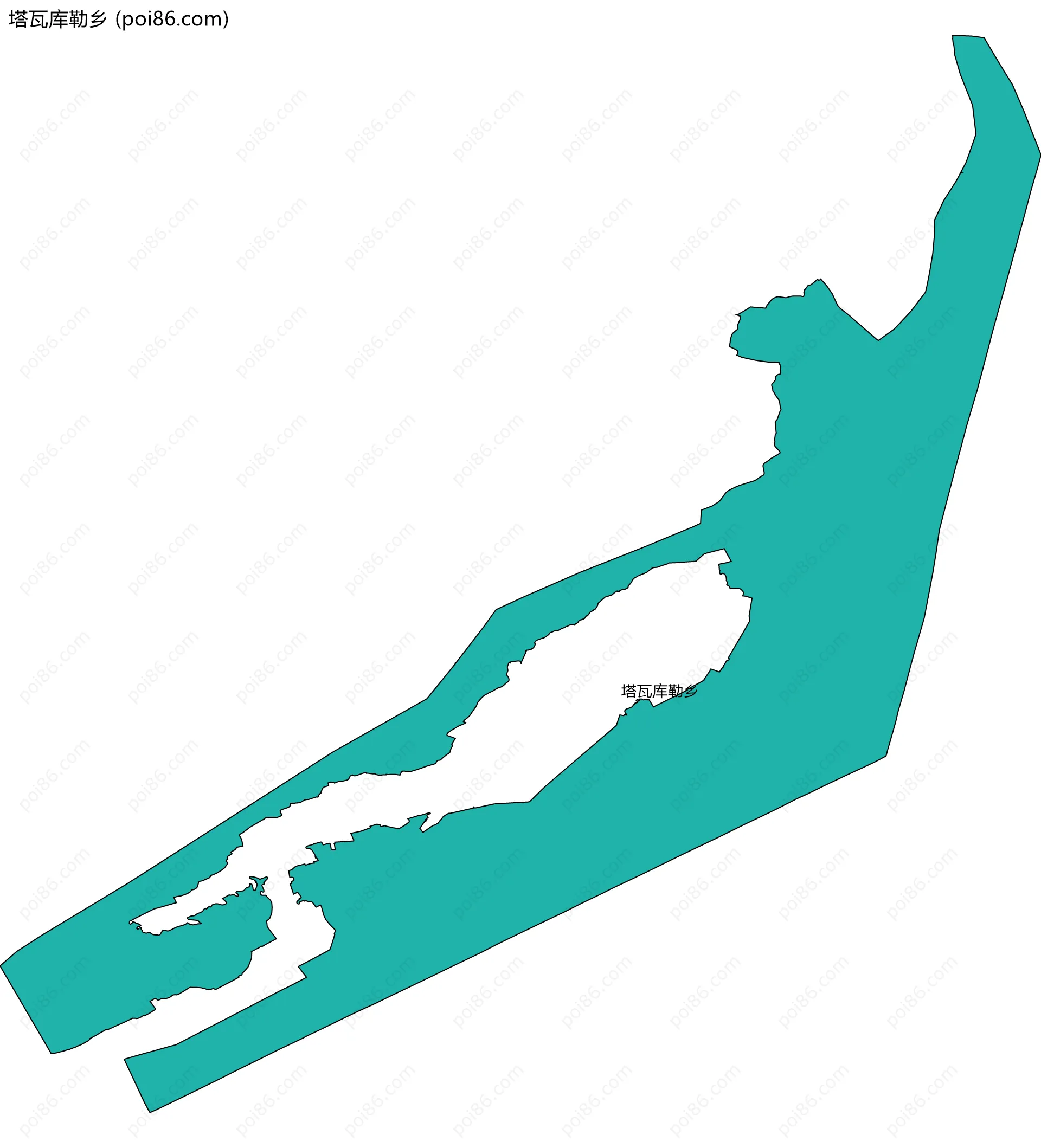 塔瓦库勒乡边界地图