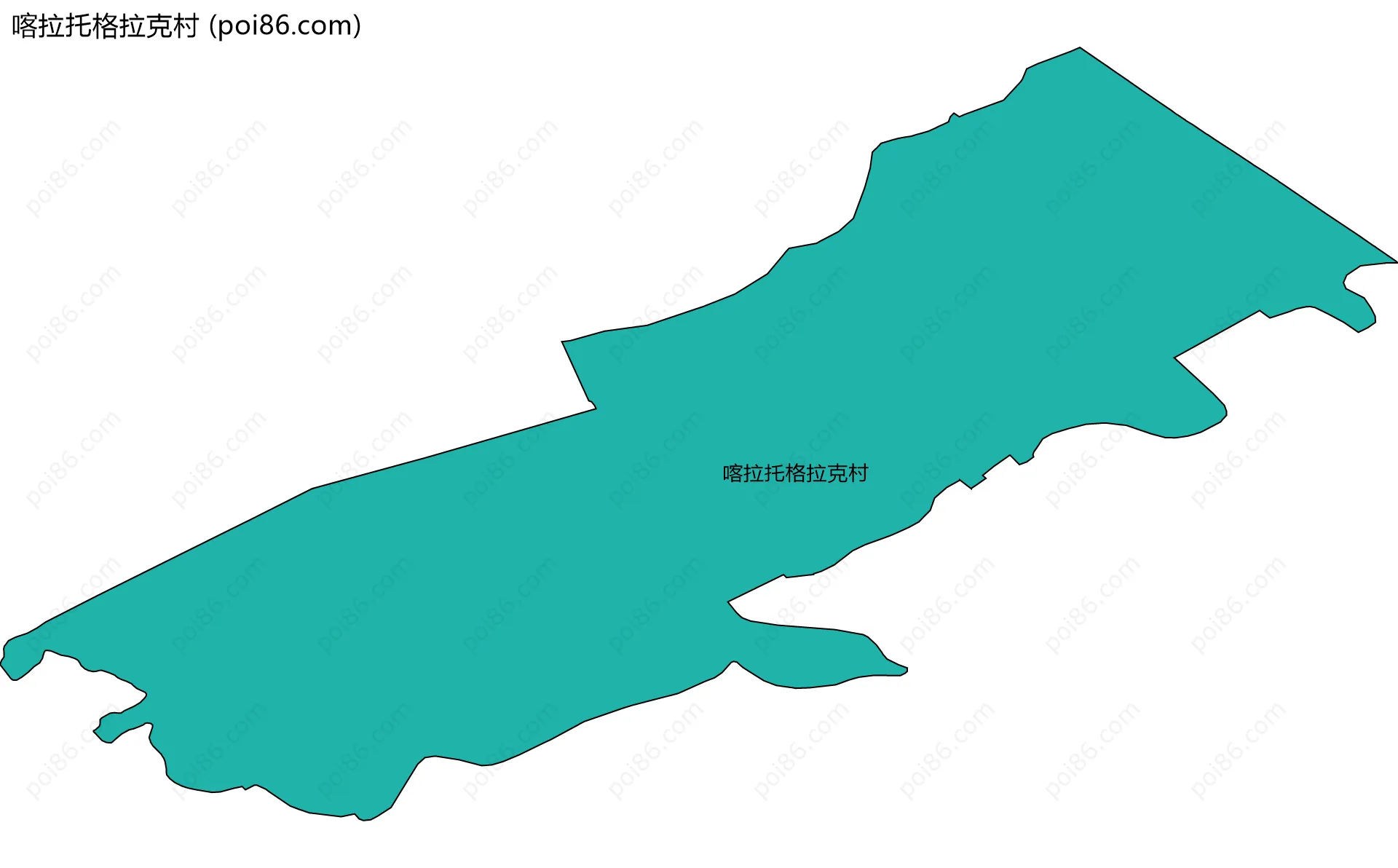 喀拉托格拉克村边界地图