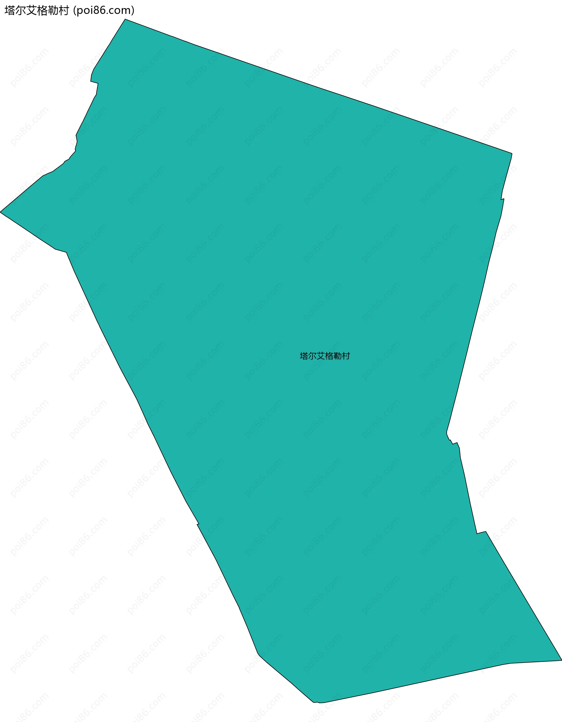 塔尔艾格勒村边界地图