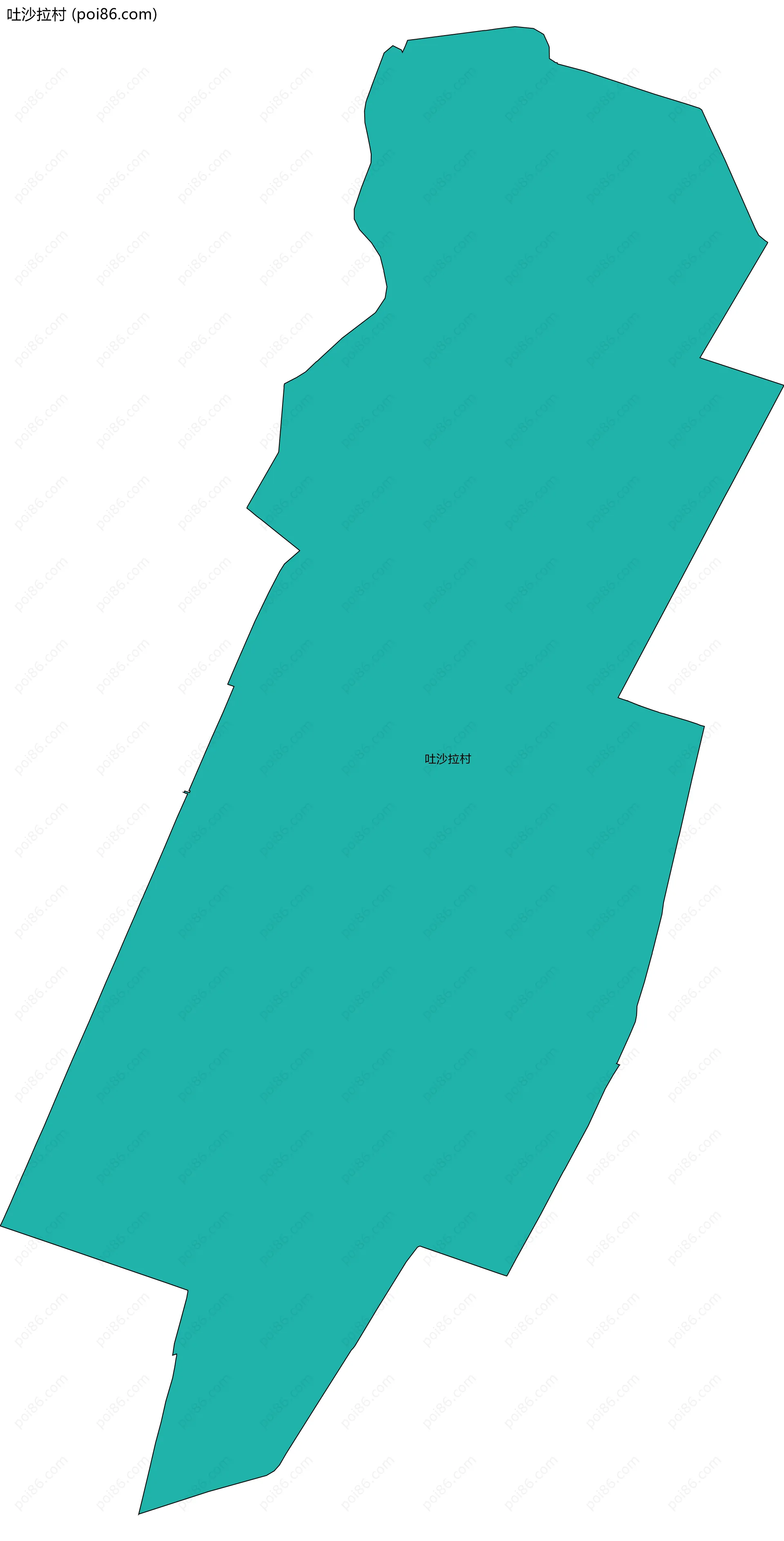 吐沙拉村边界地图