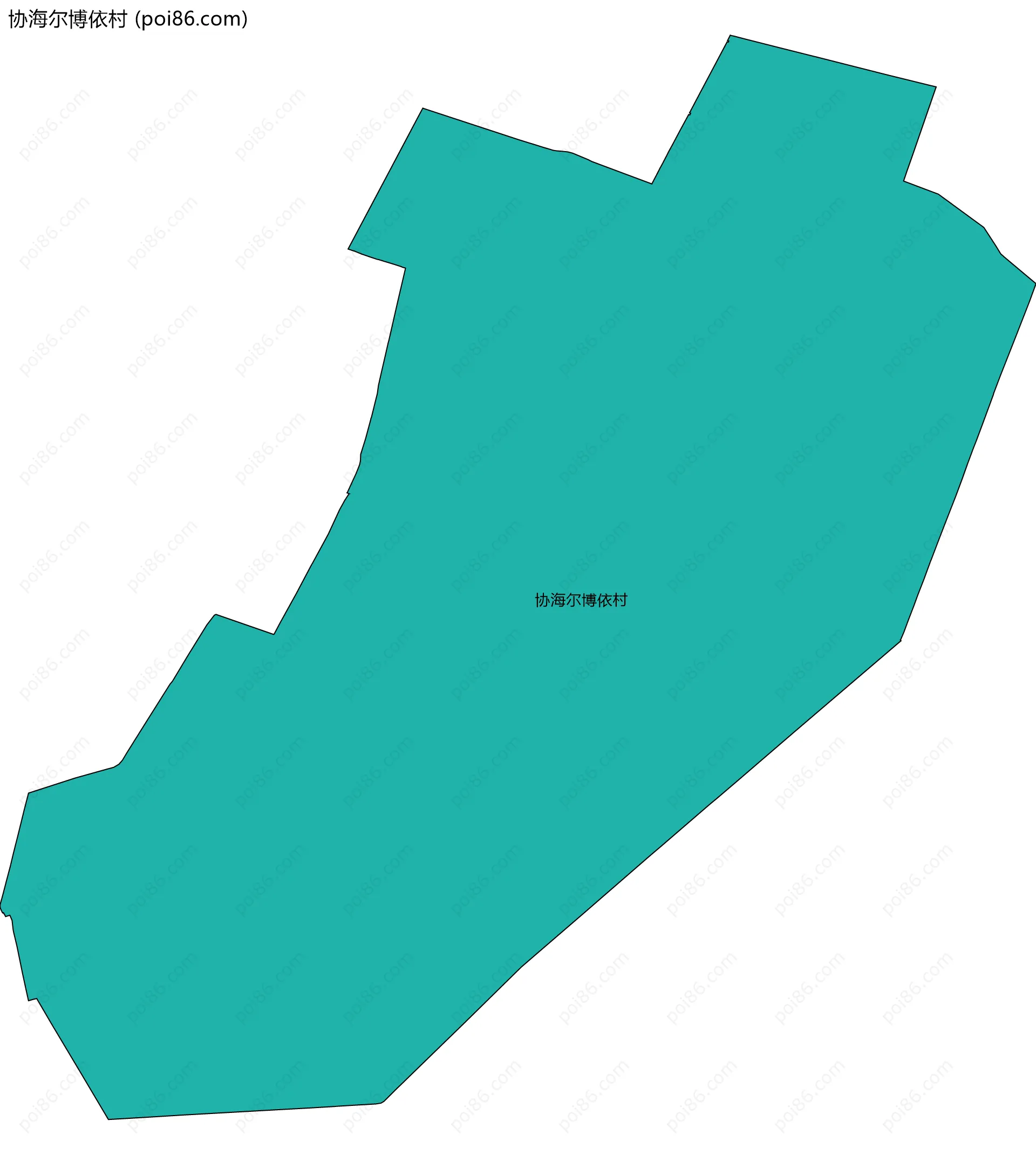 协海尔博依村边界地图