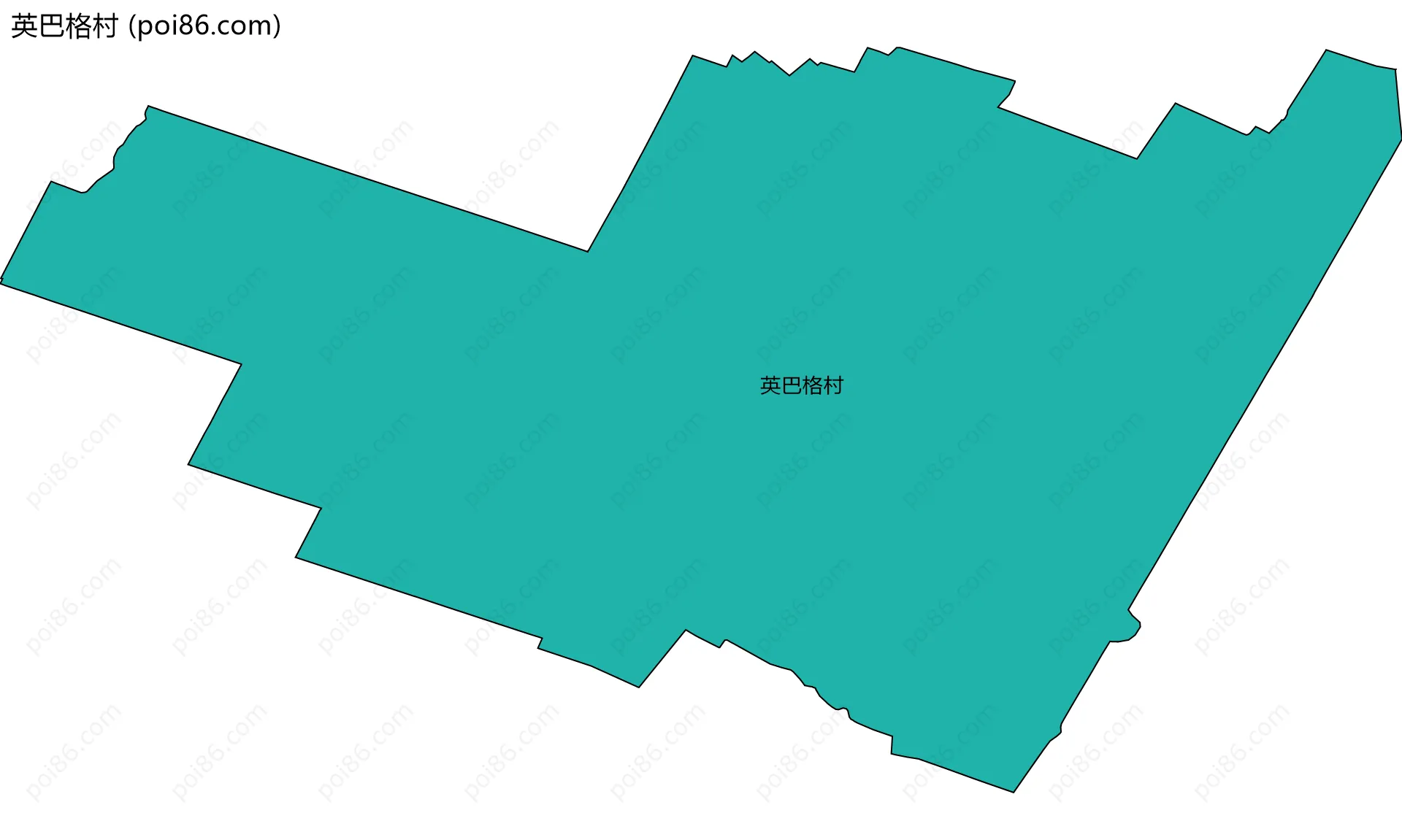 英巴格村边界地图