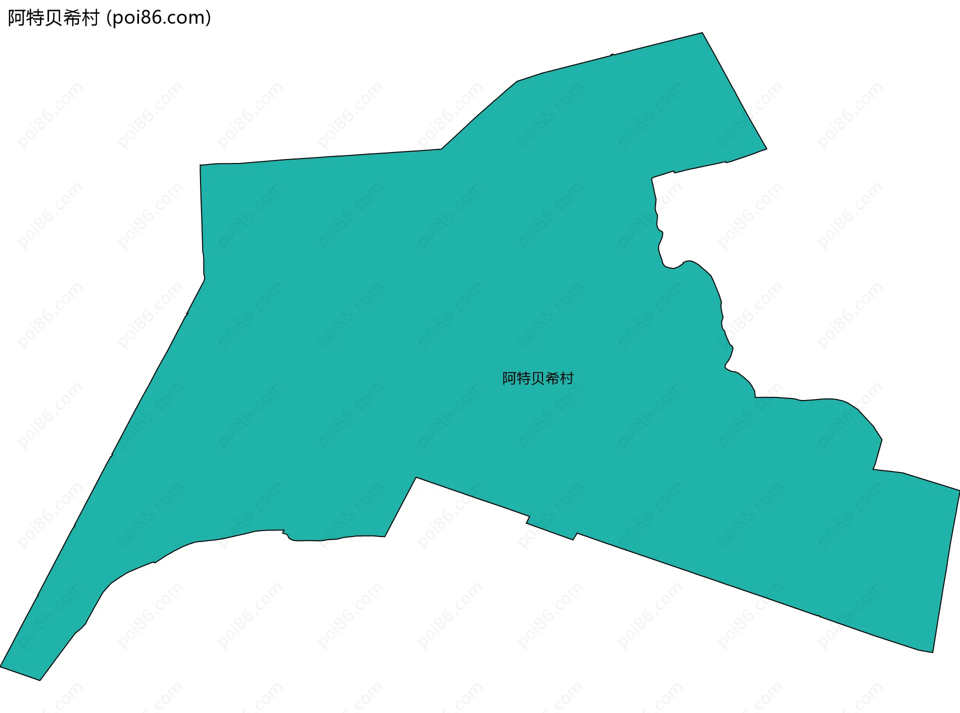 阿特贝希村边界地图