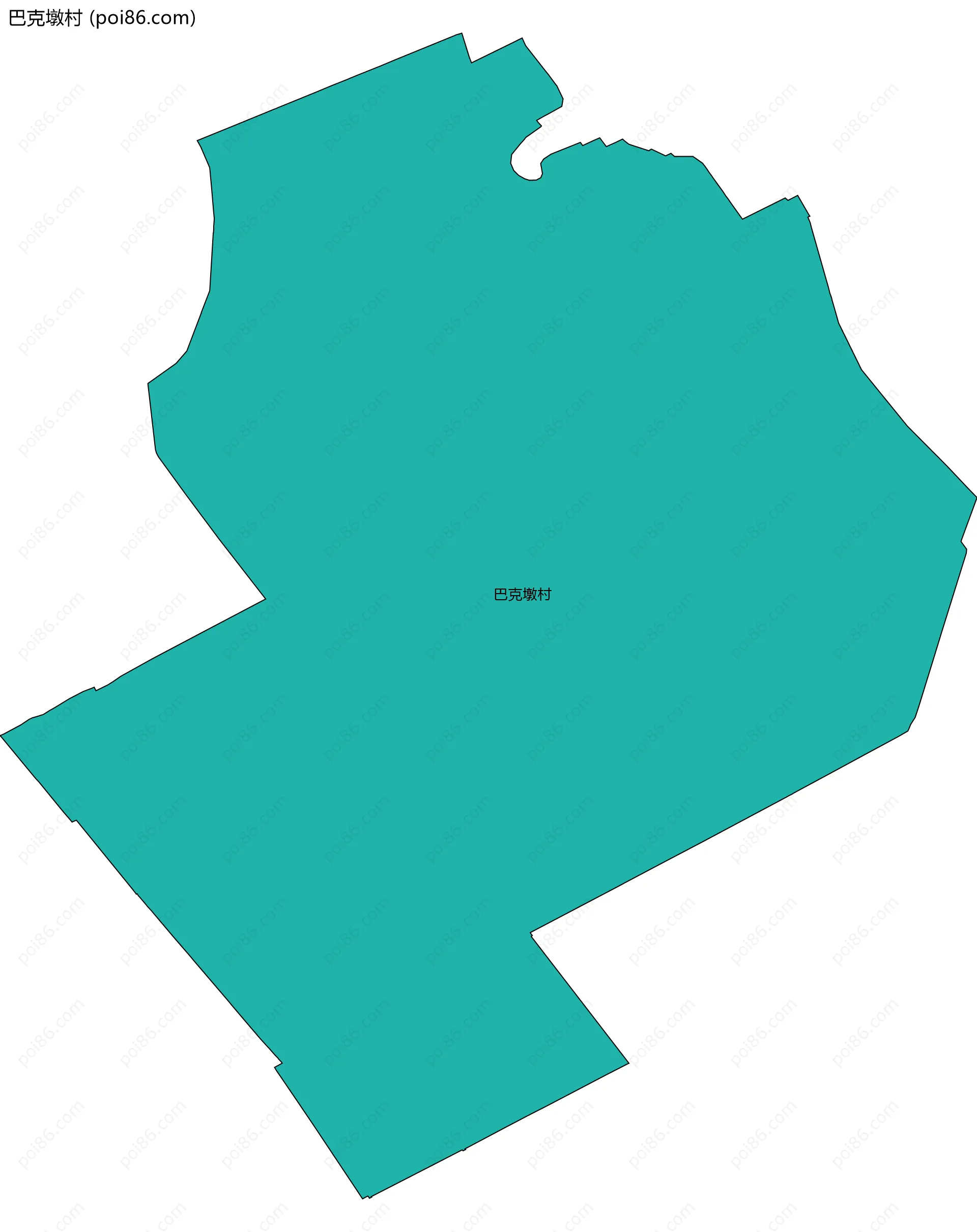 巴克墩村边界地图