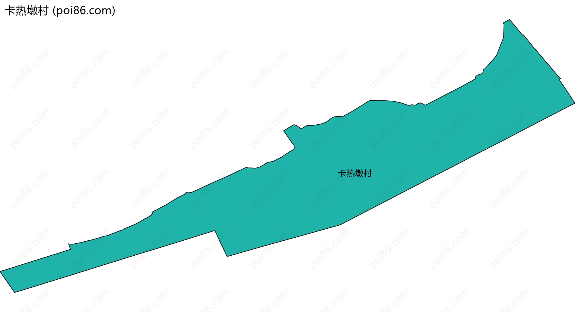 卡热墩村边界地图