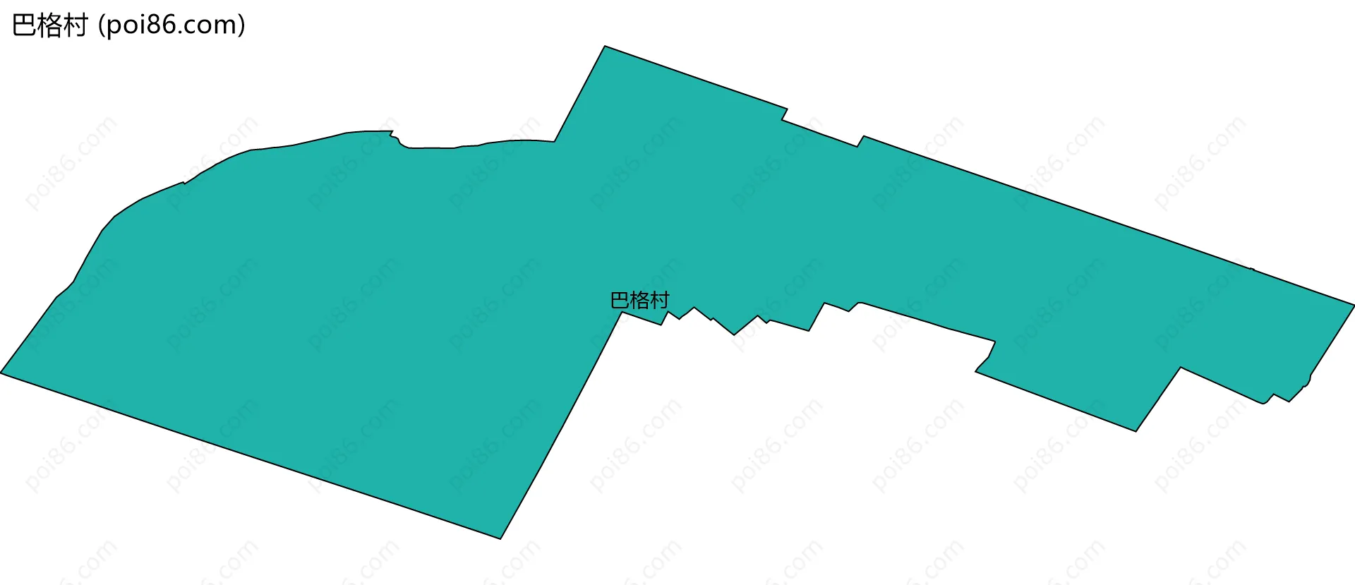 巴格村边界地图