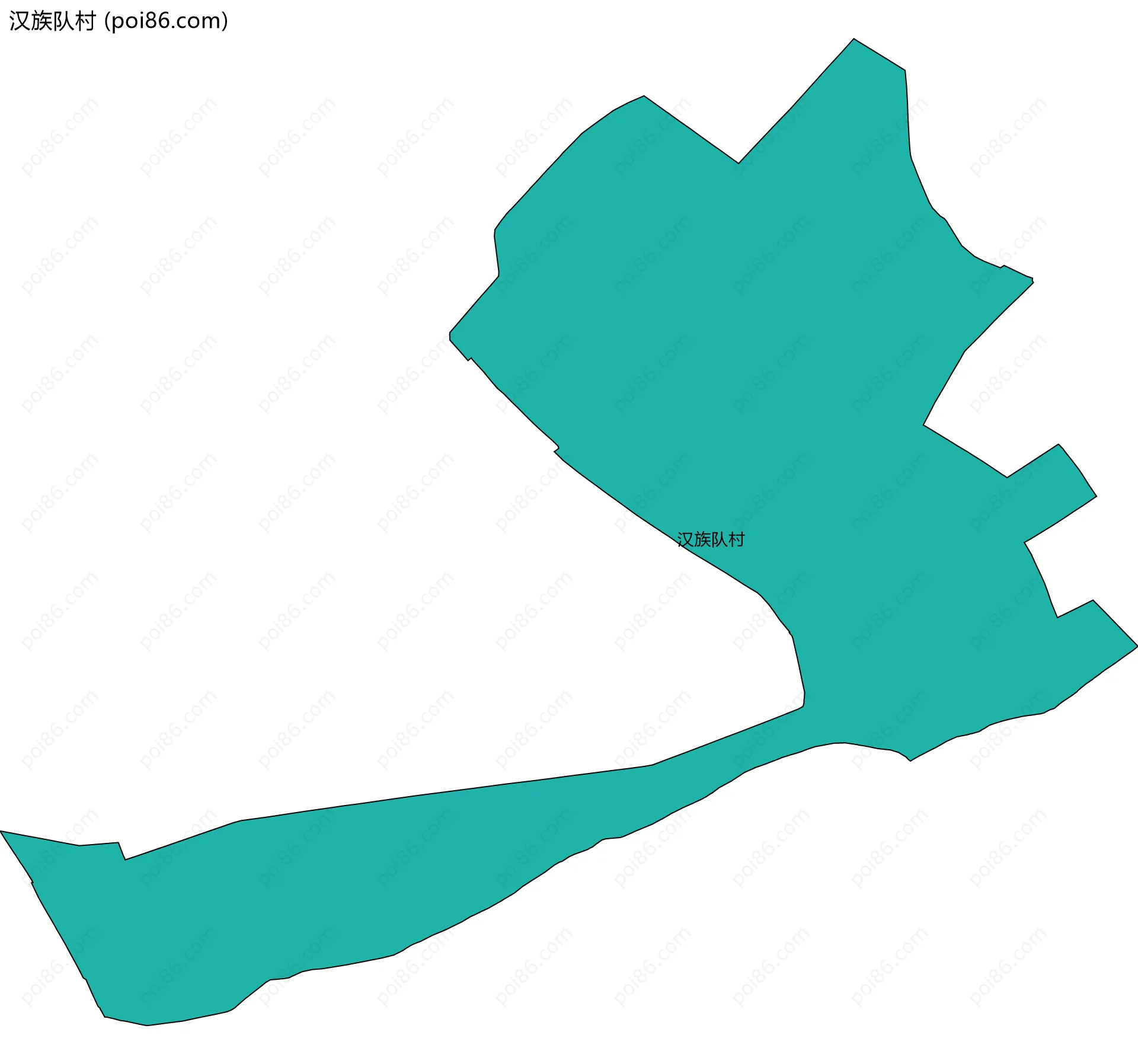 汉族队村边界地图
