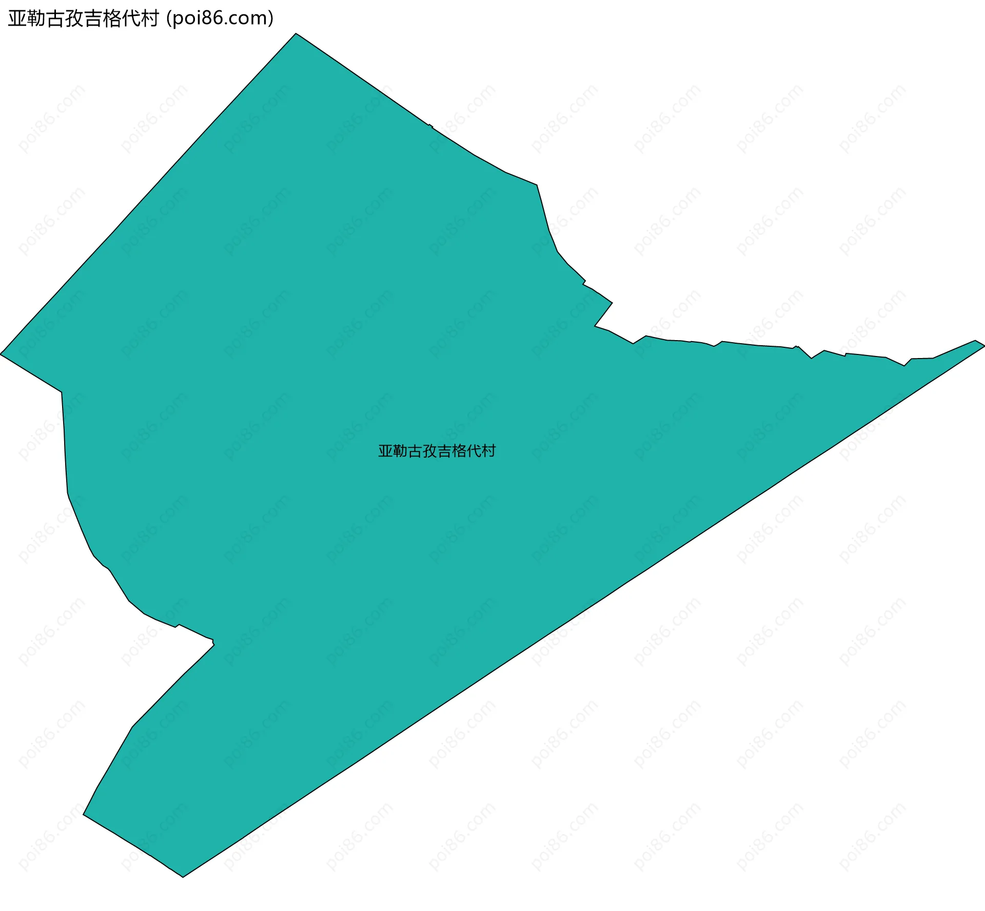 亚勒古孜吉格代村边界地图