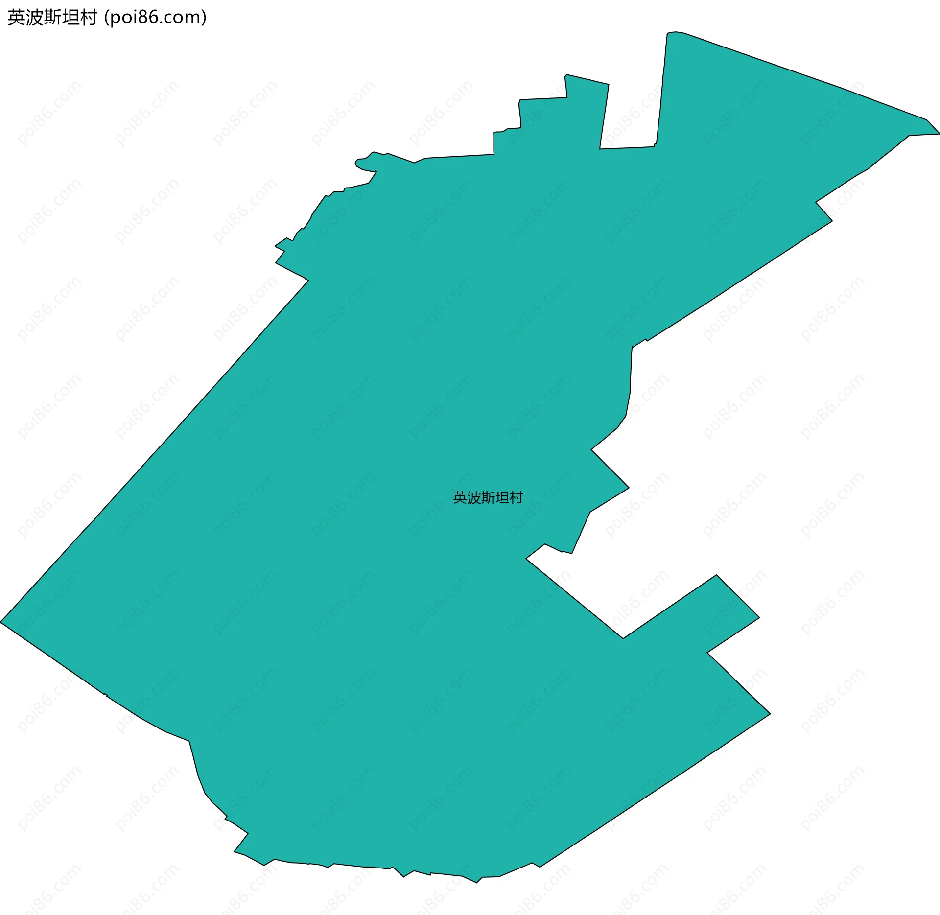 英波斯坦村边界地图