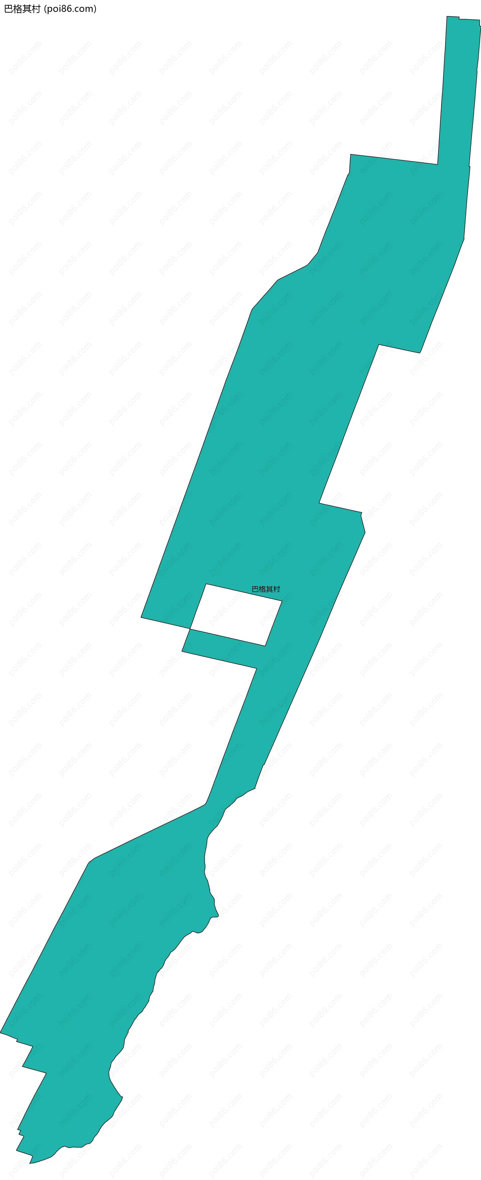 巴格其村边界地图