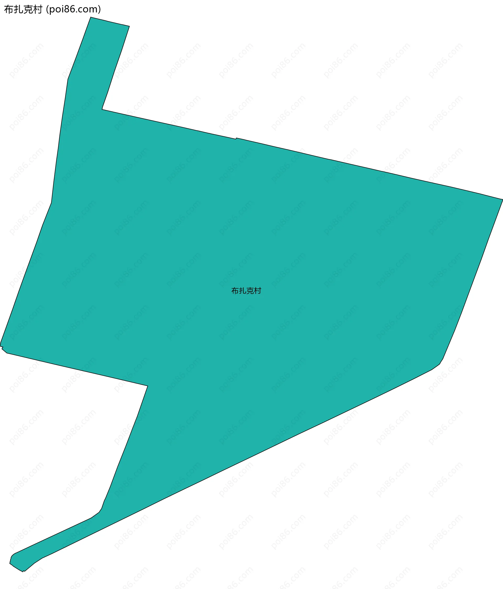 布扎克村边界地图