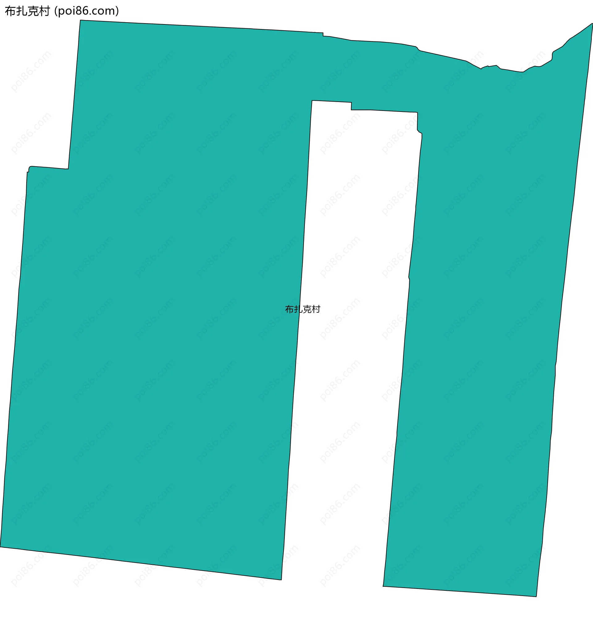 布扎克村边界地图