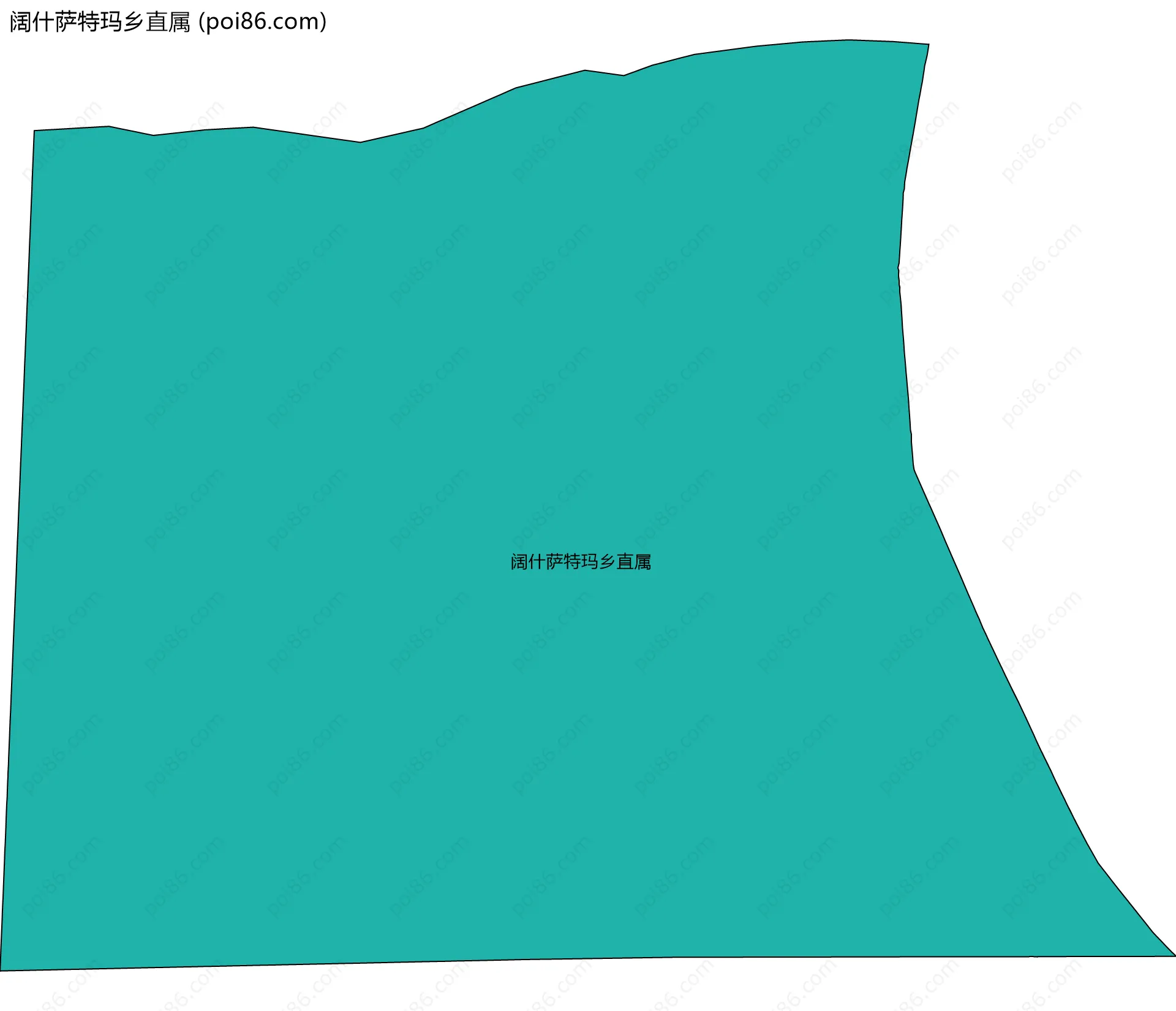 阔什萨特玛乡直属边界地图