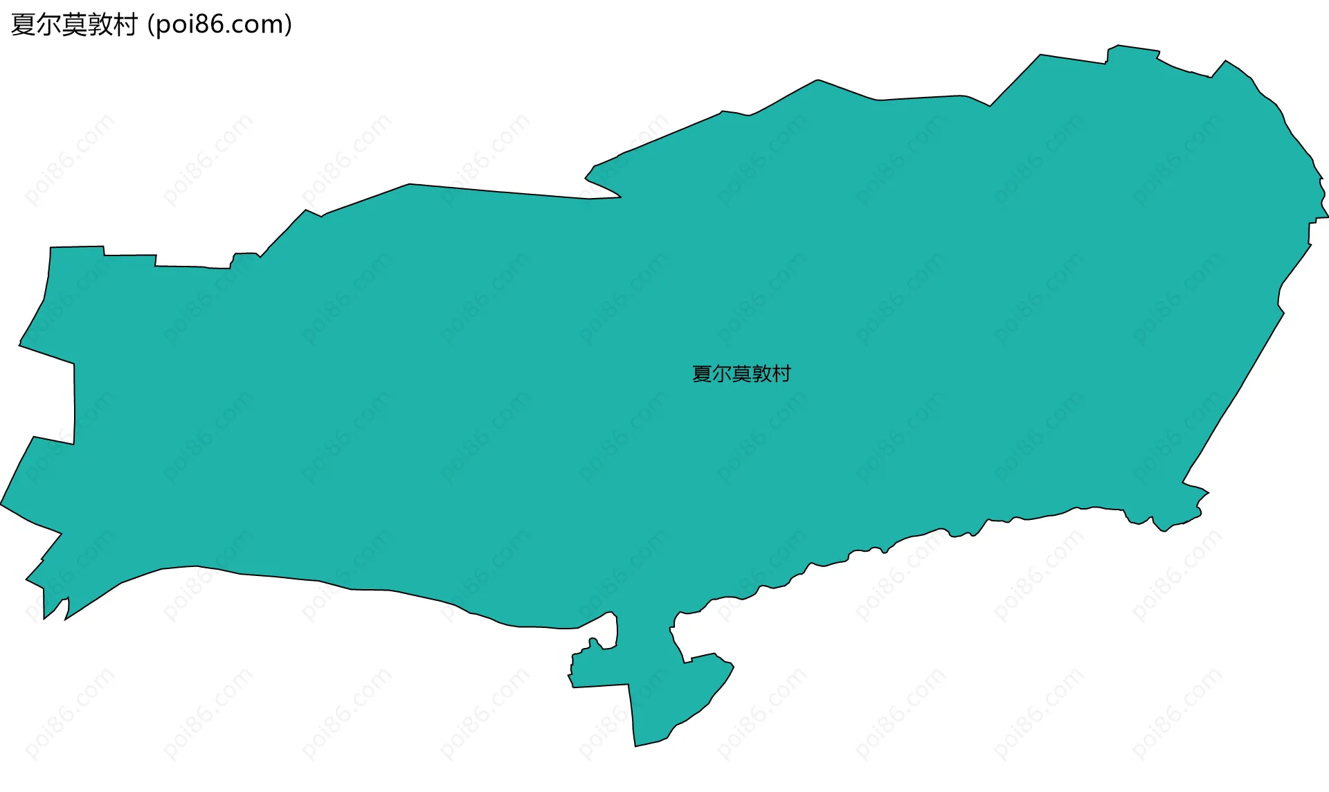 夏尔莫敦村边界地图