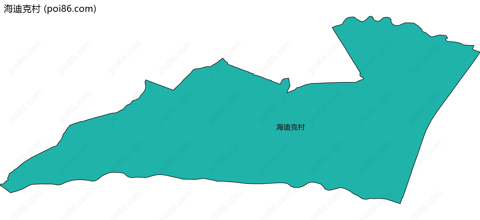 海迪克村边界地图