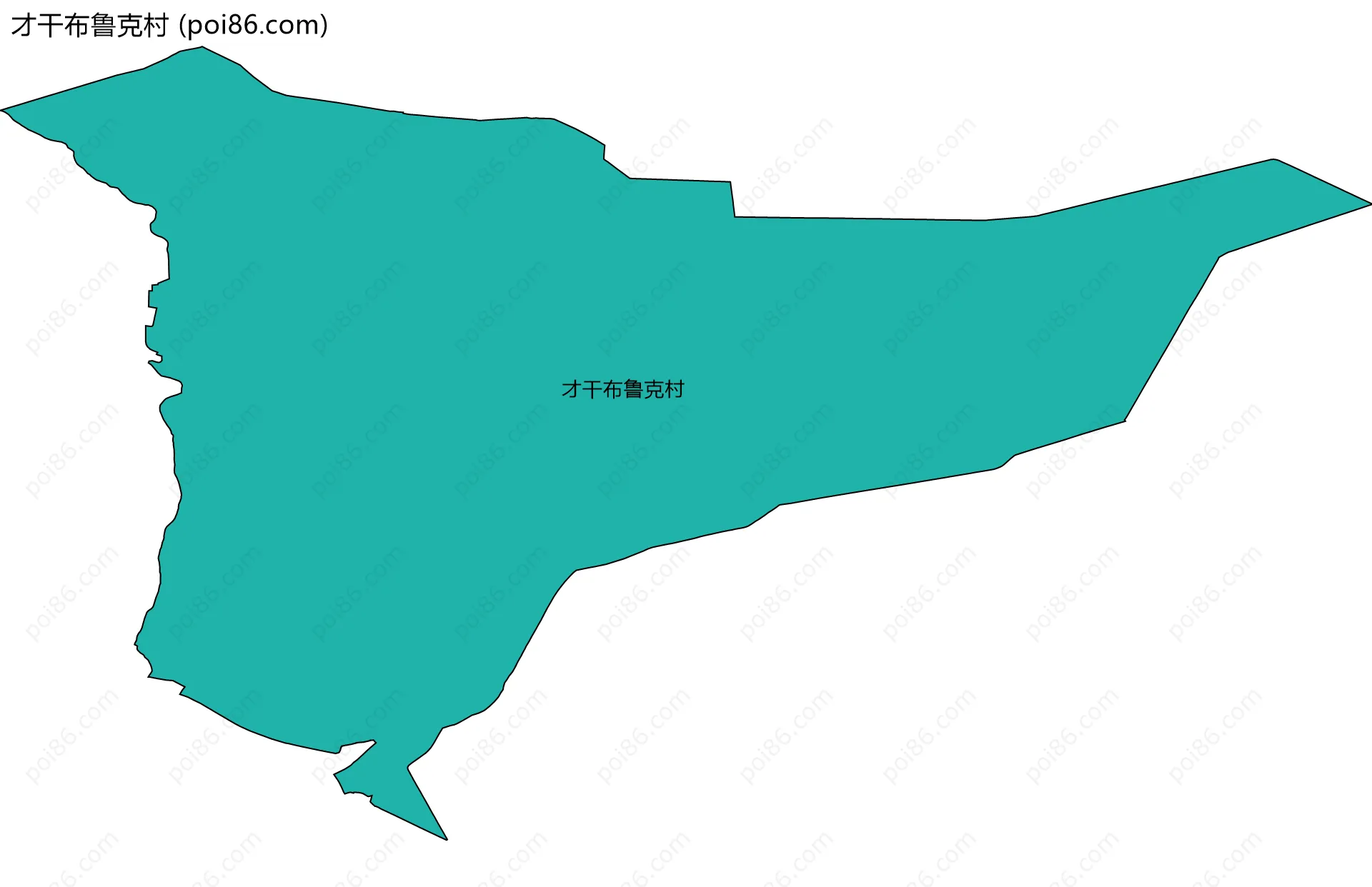 才干布鲁克村边界地图