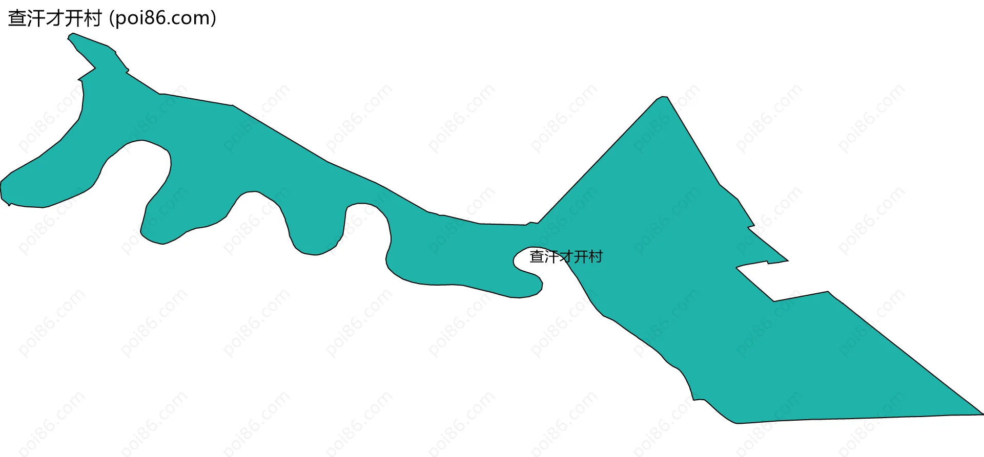 查汗才开村边界地图