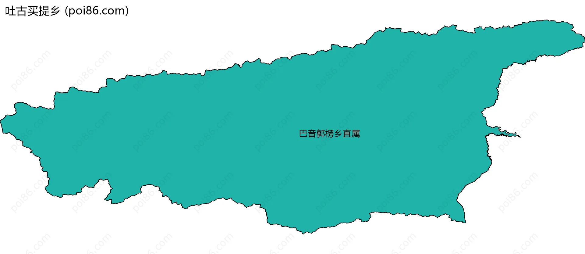 吐古买提乡边界地图(五级行政区划)