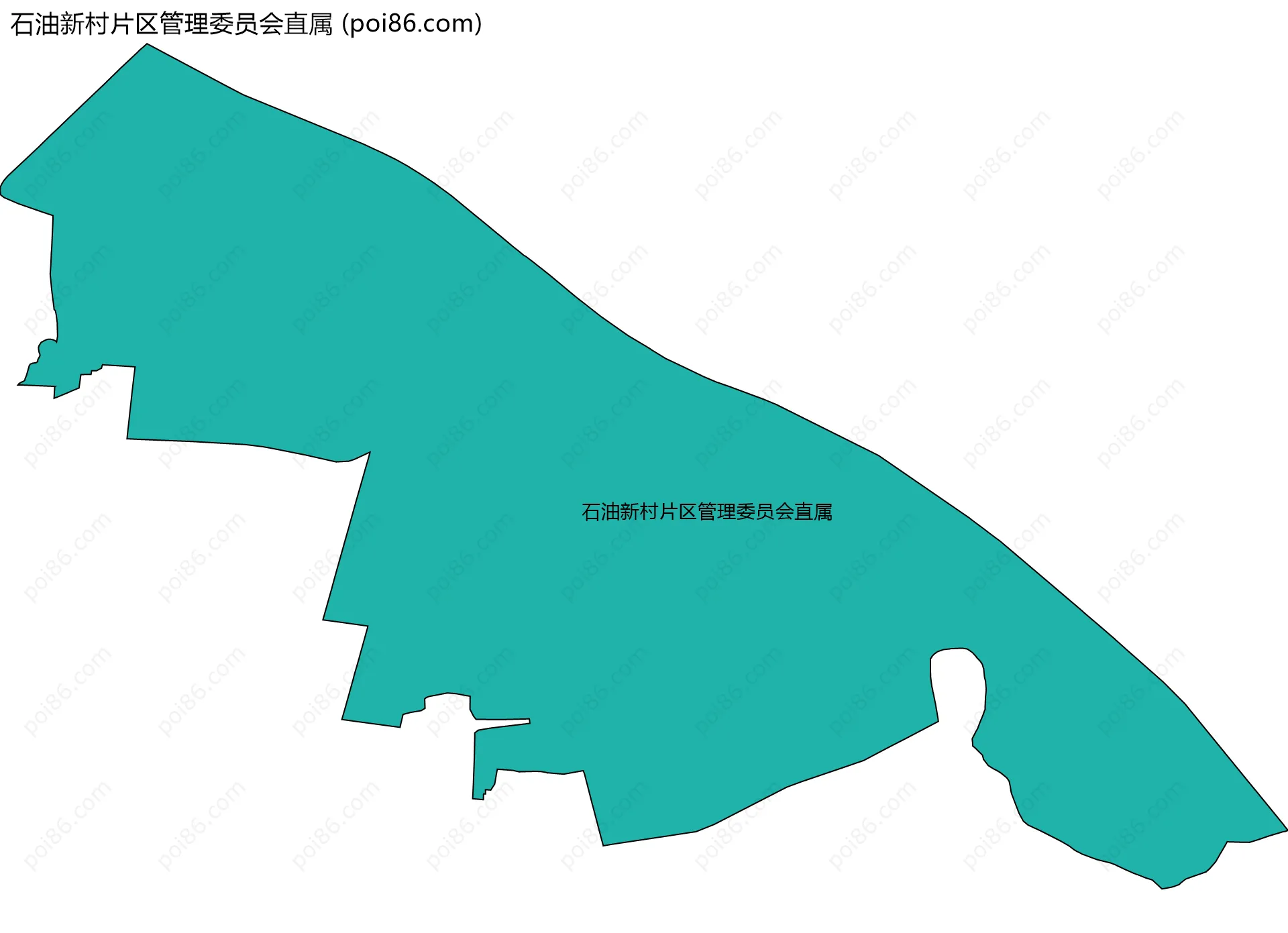 石油新村片区管理委员会直属边界地图