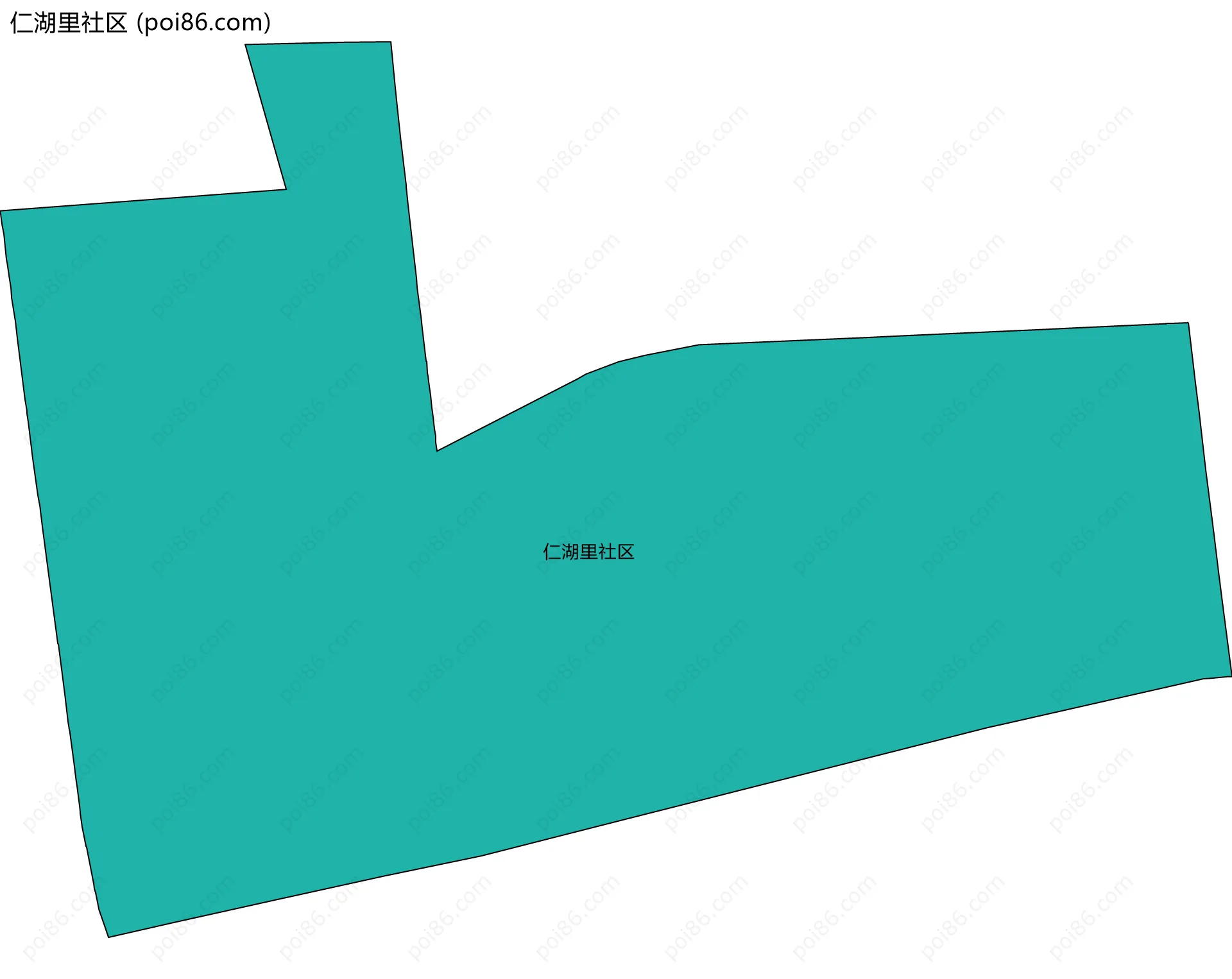 仁湖里社区边界地图
