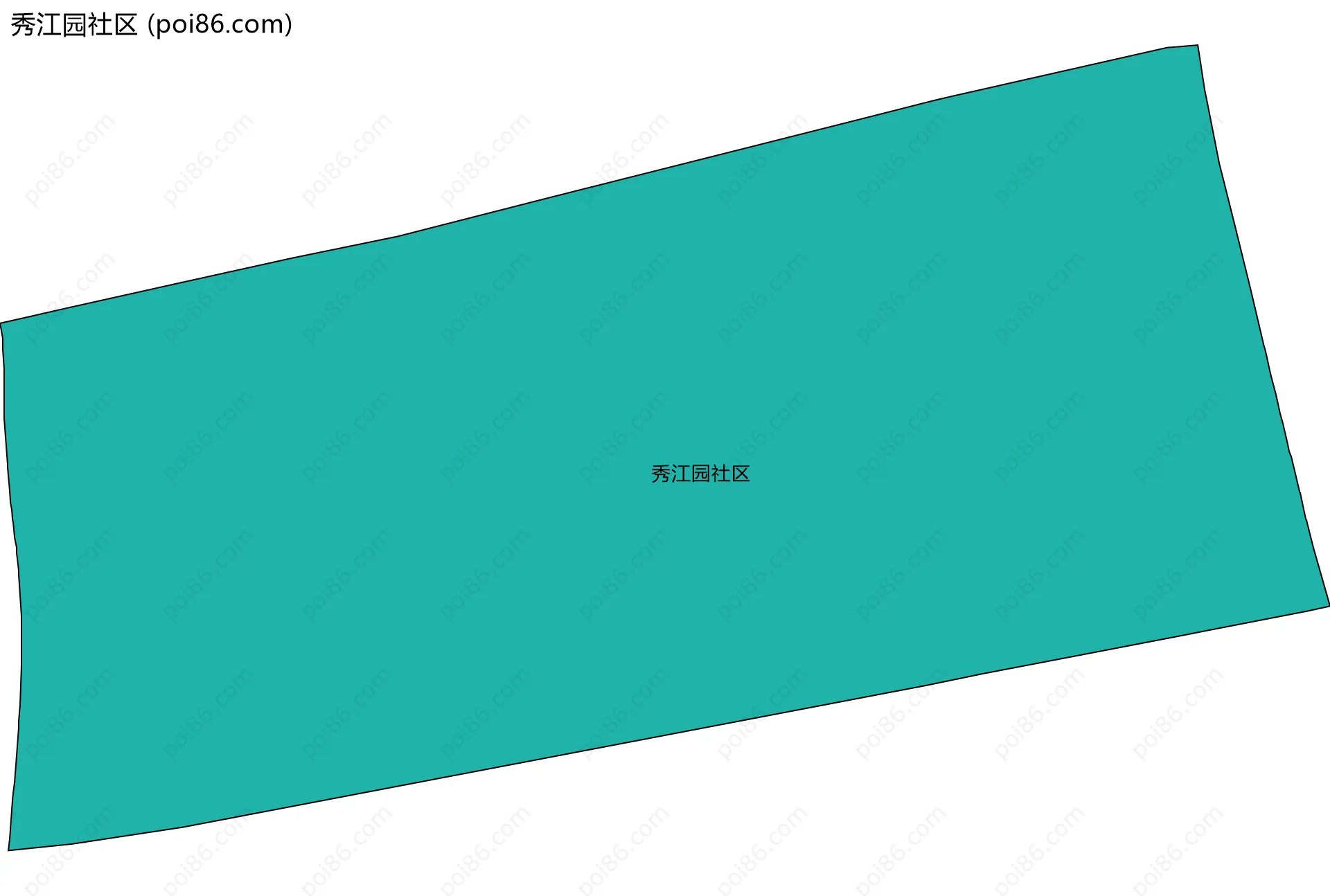 秀江园社区边界地图