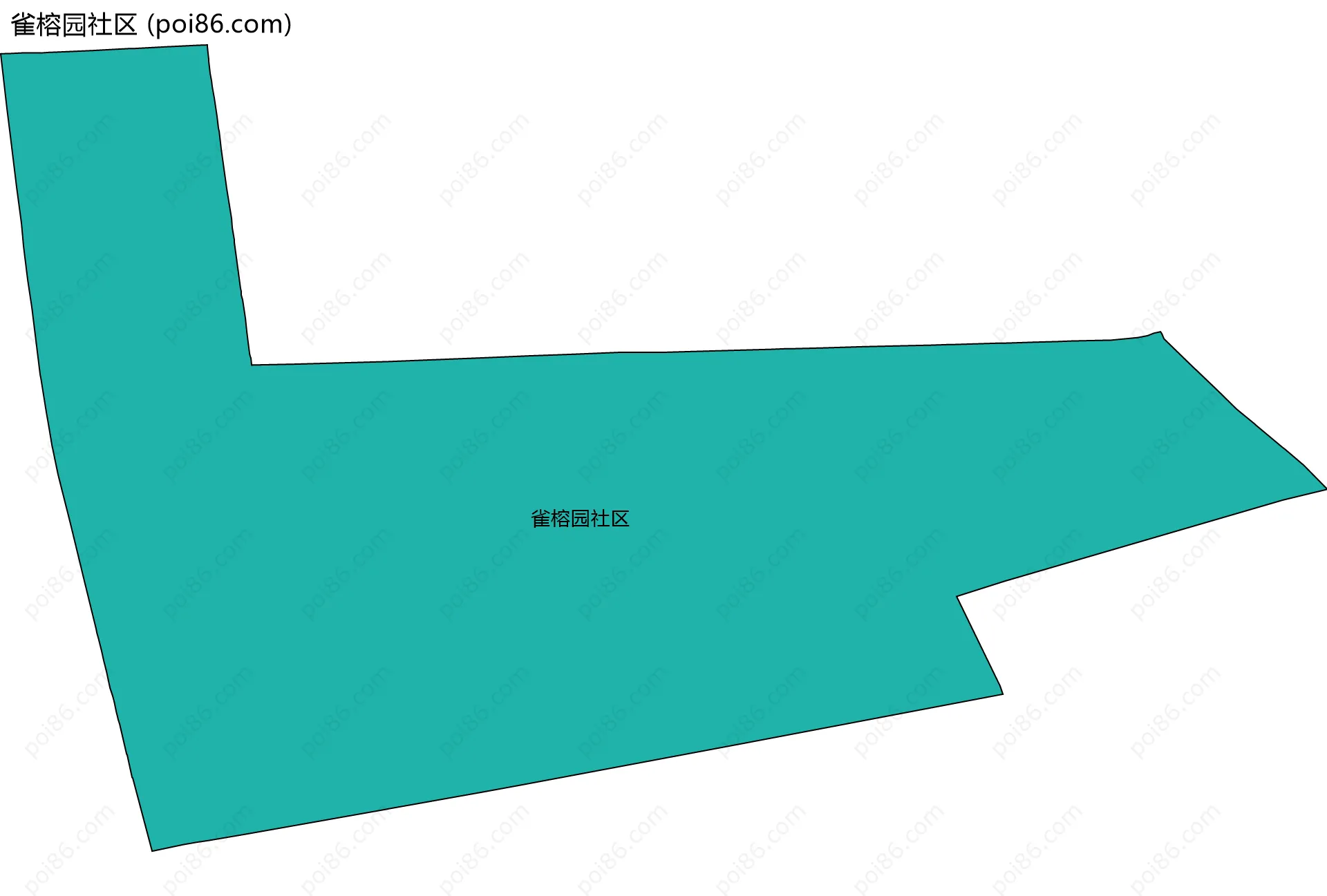 雀榕园社区边界地图