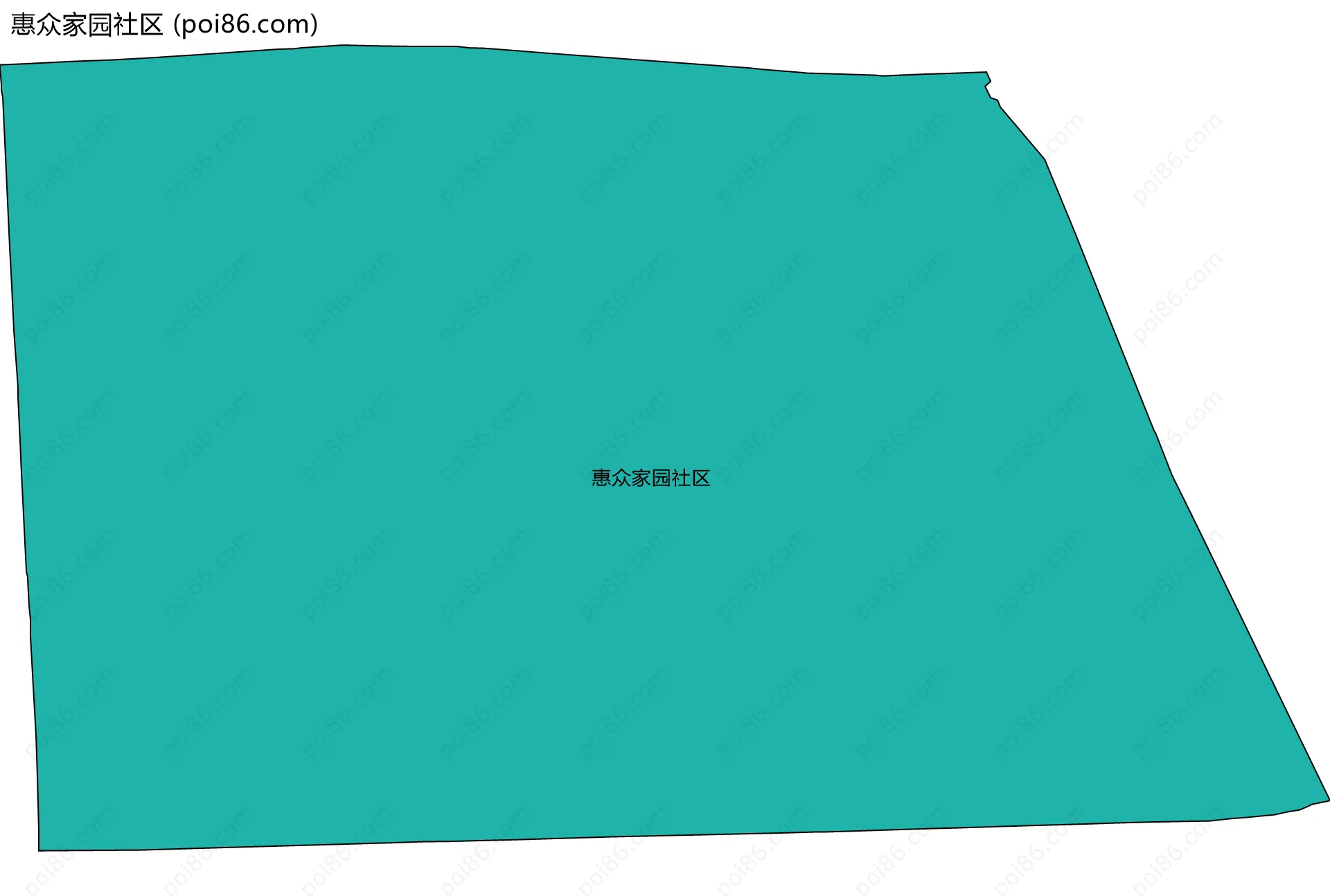 惠众家园社区边界地图