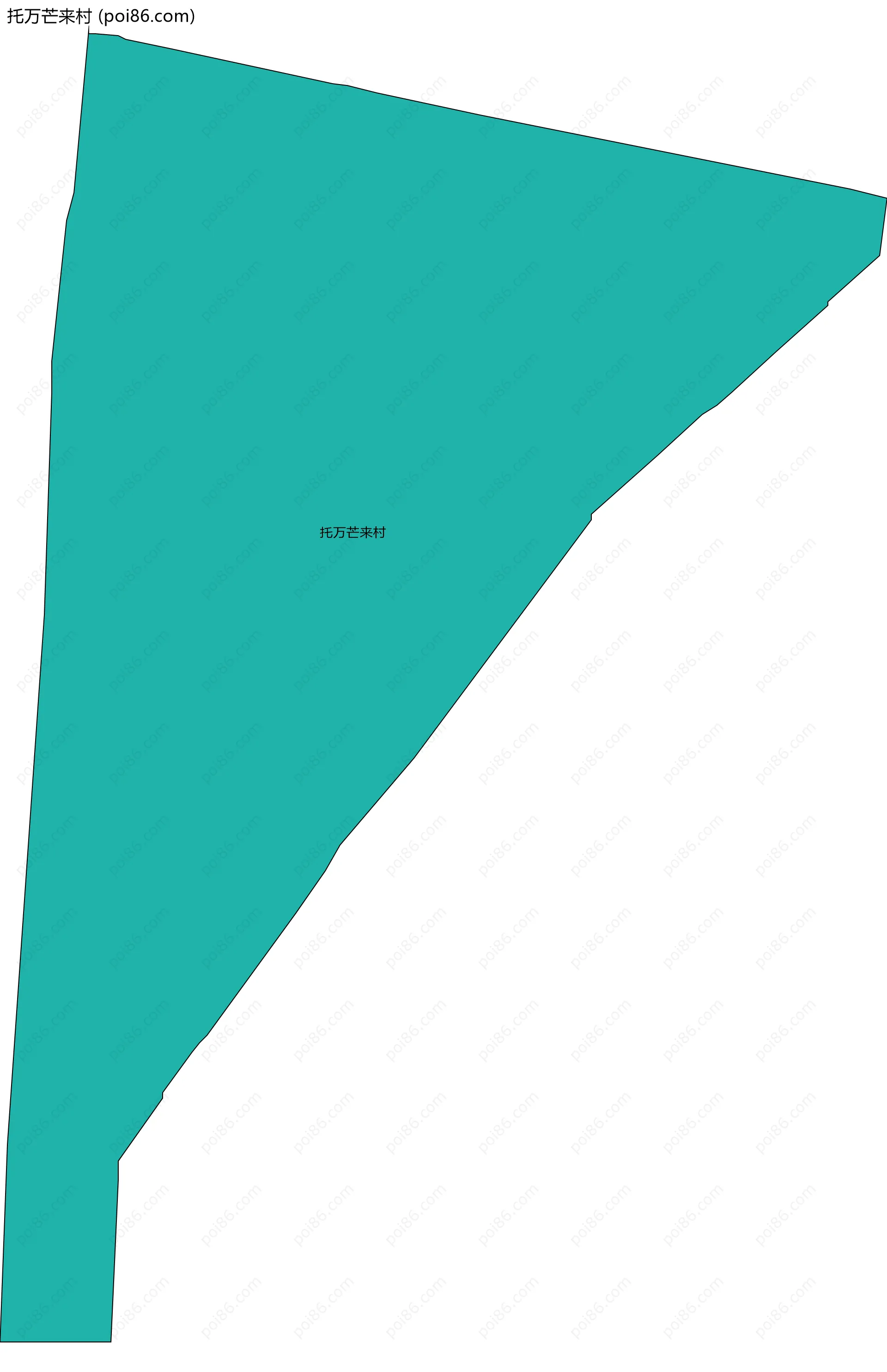 托万芒来村边界地图