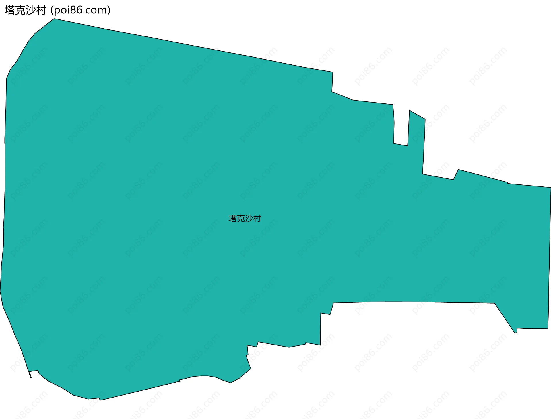 塔克沙村边界地图