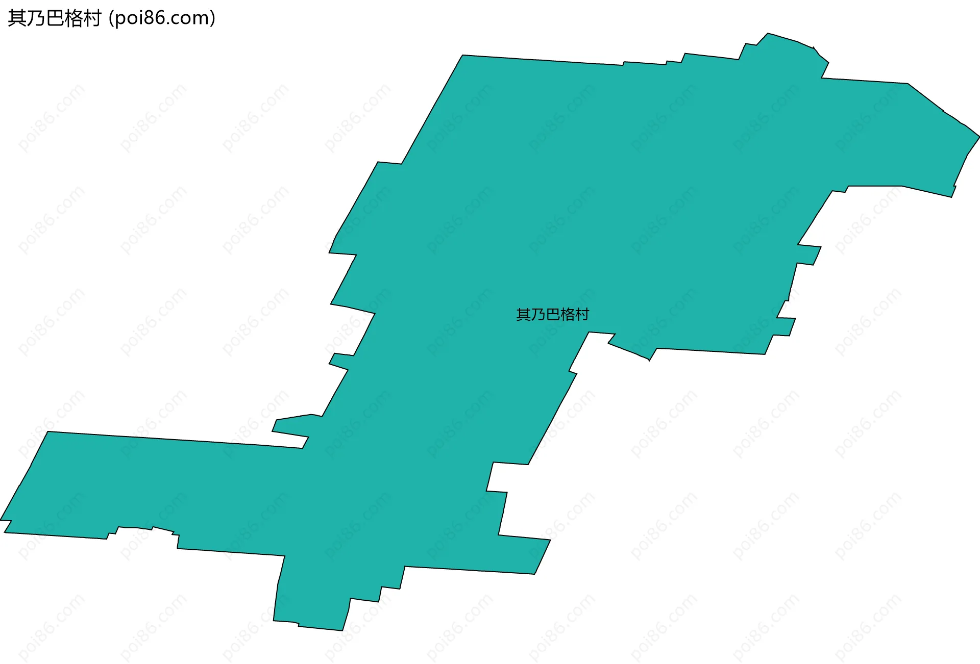 其乃巴格村边界地图