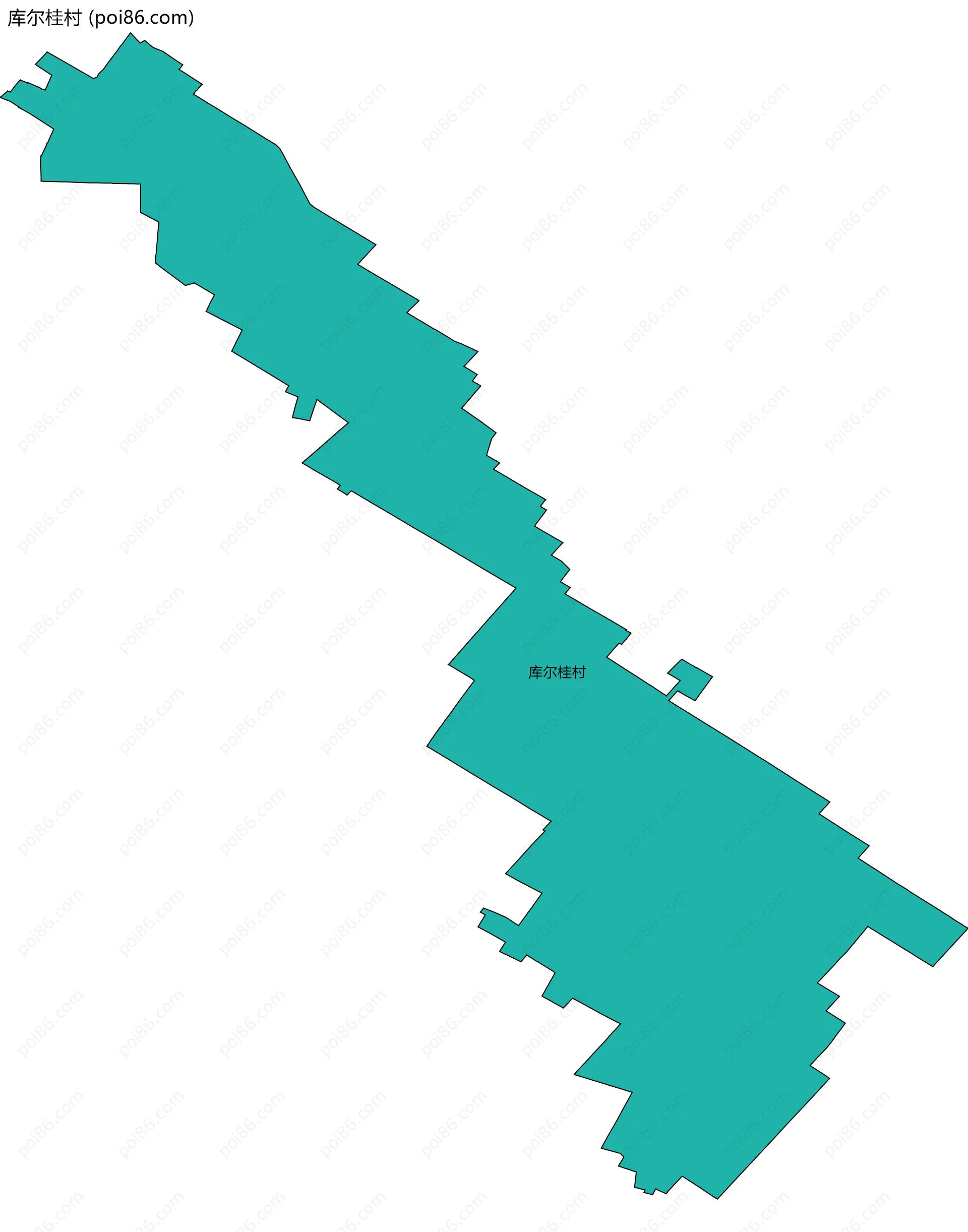 库尔桂村边界地图