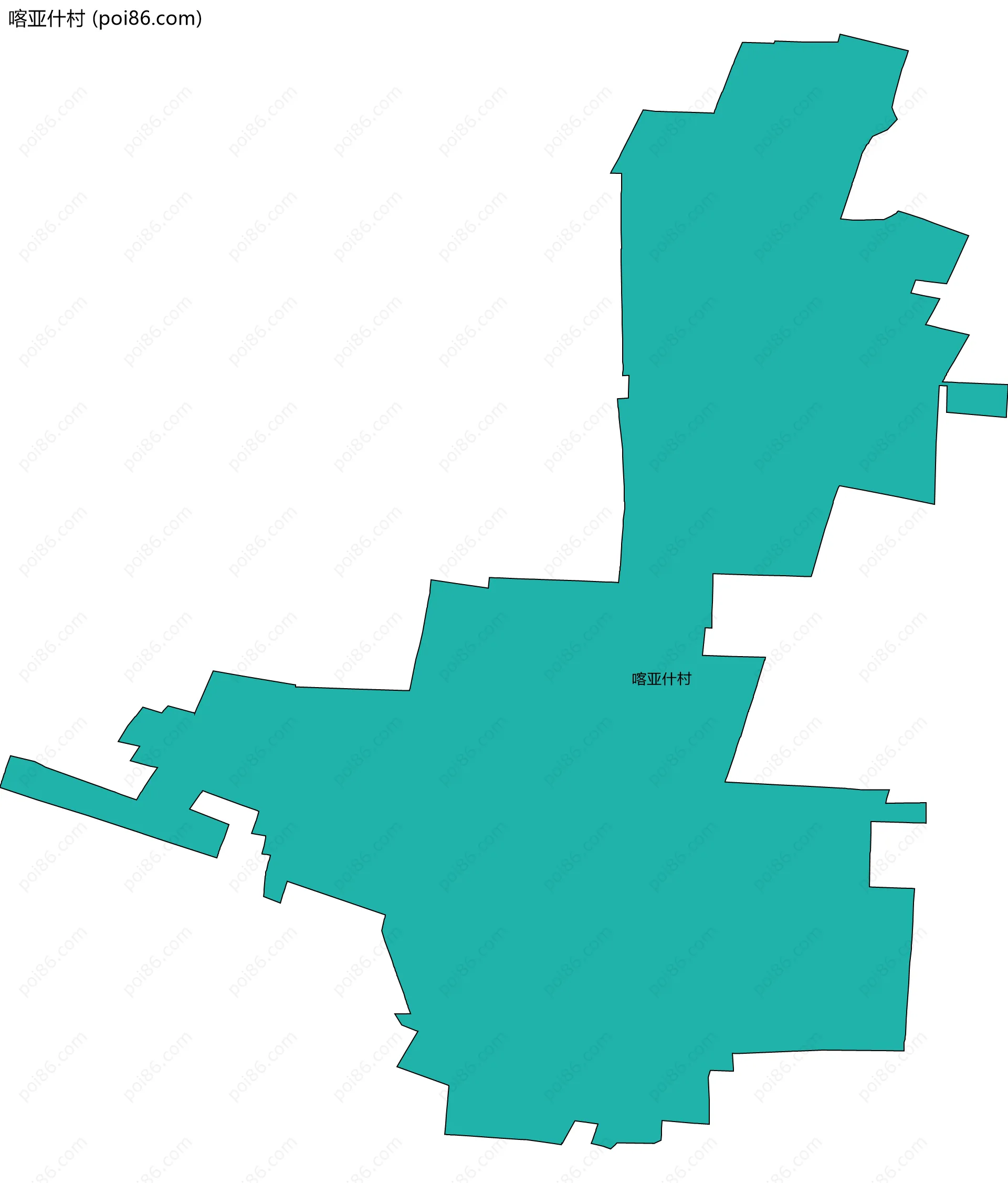 喀亚什村边界地图