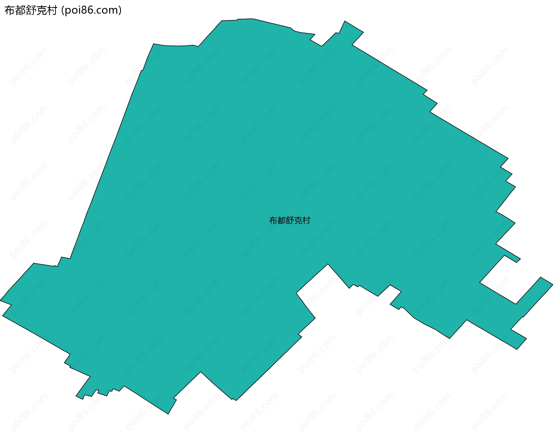 布都舒克村边界地图