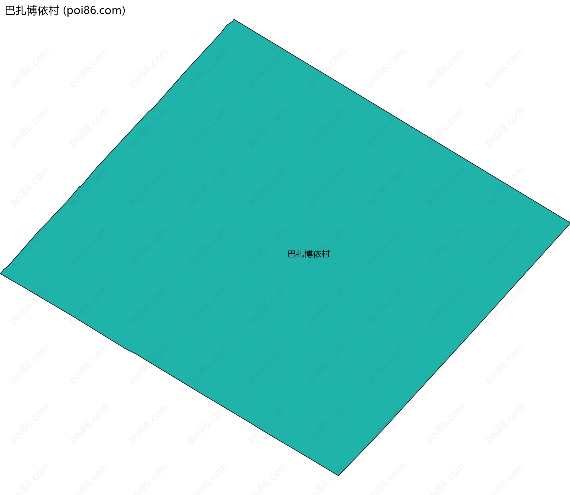 巴扎博依村边界地图