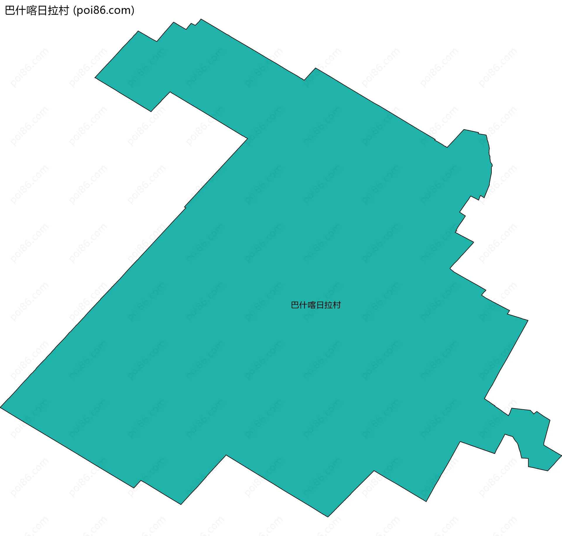 巴什喀日拉村边界地图