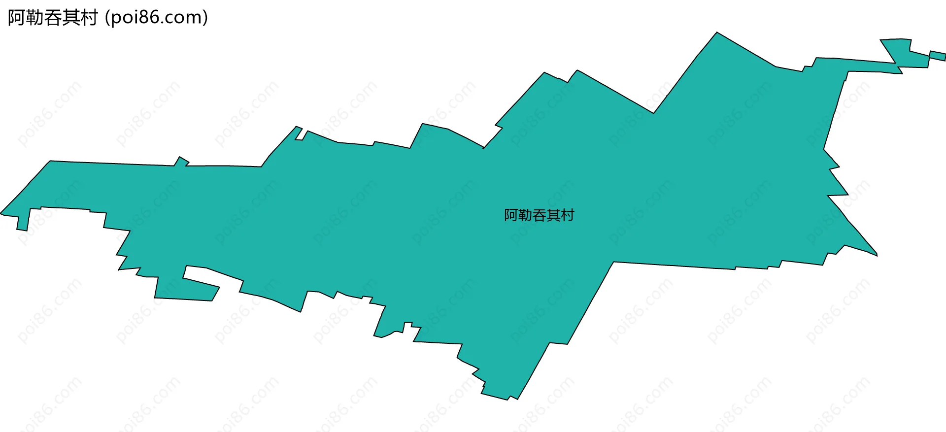 阿勒吞其村边界地图