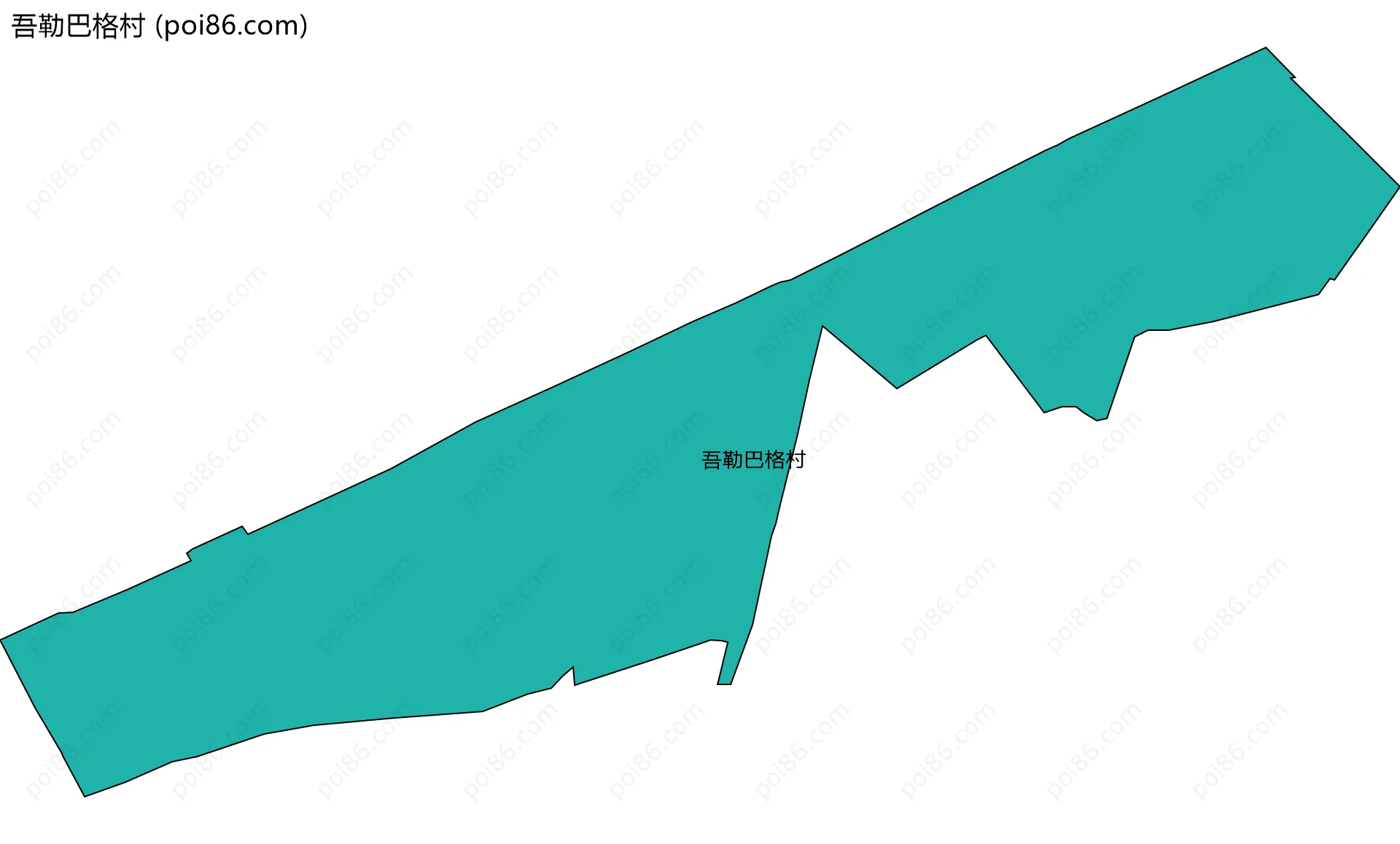 吾勒巴格村边界地图