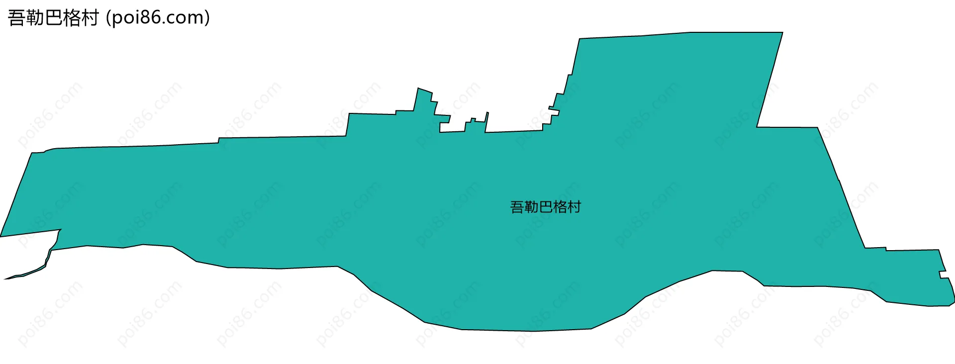吾勒巴格村边界地图
