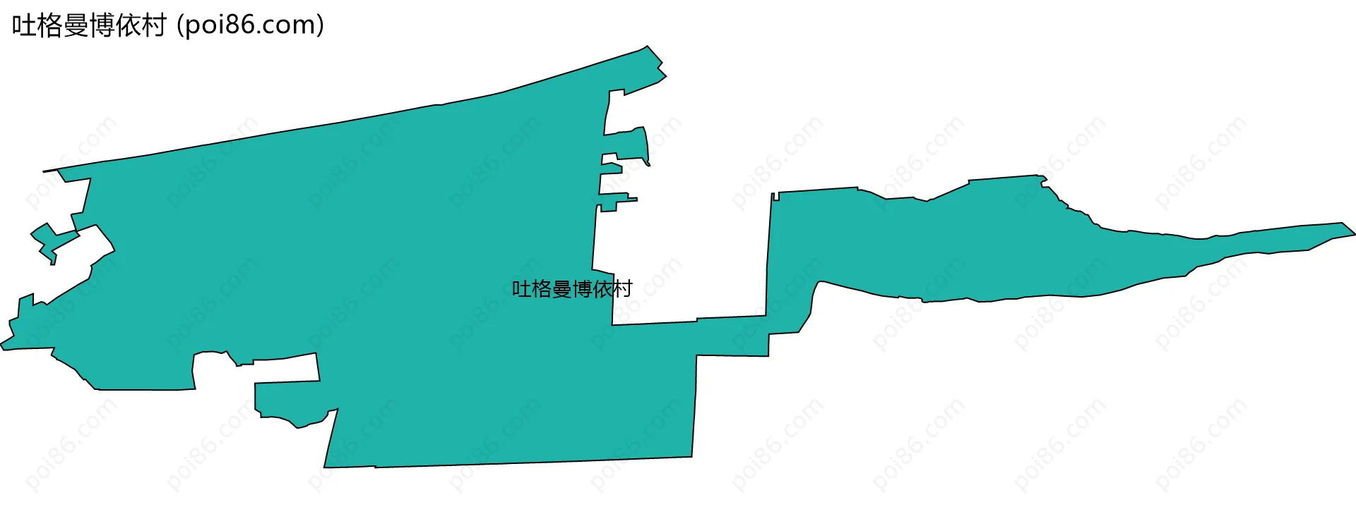 吐格曼博依村边界地图