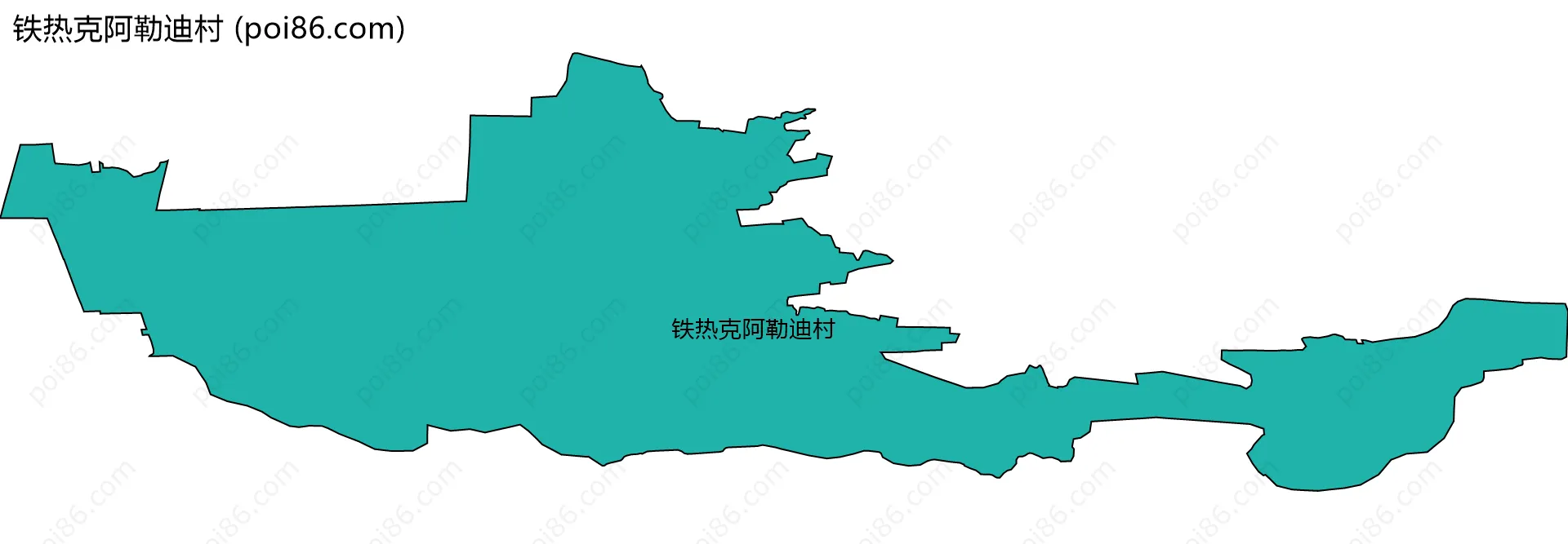 铁热克阿勒迪村边界地图