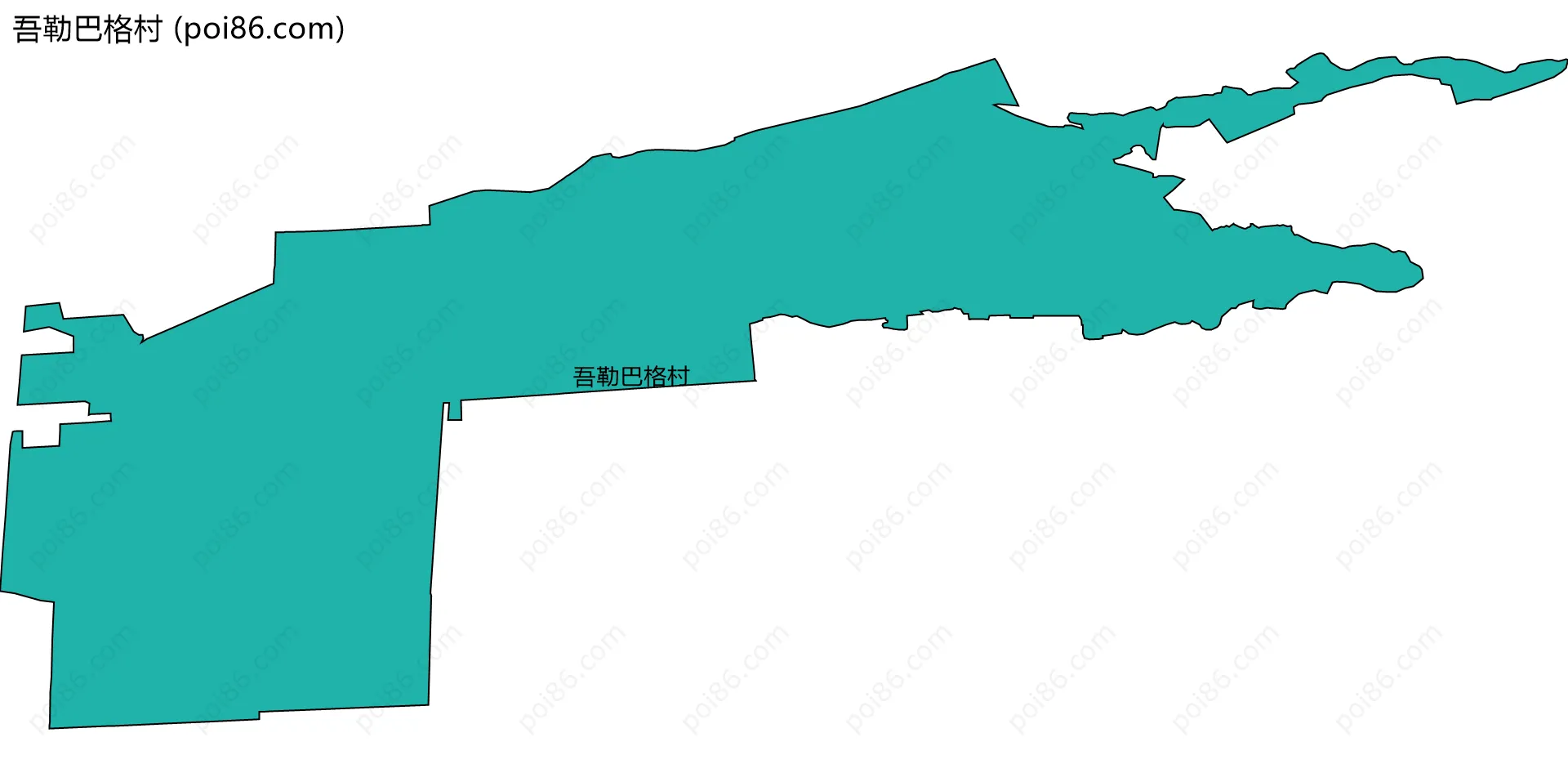吾勒巴格村边界地图