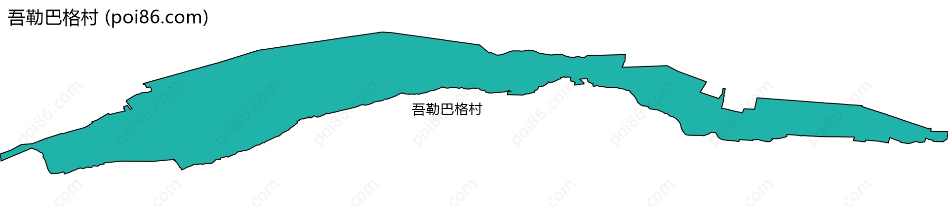 吾勒巴格村边界地图