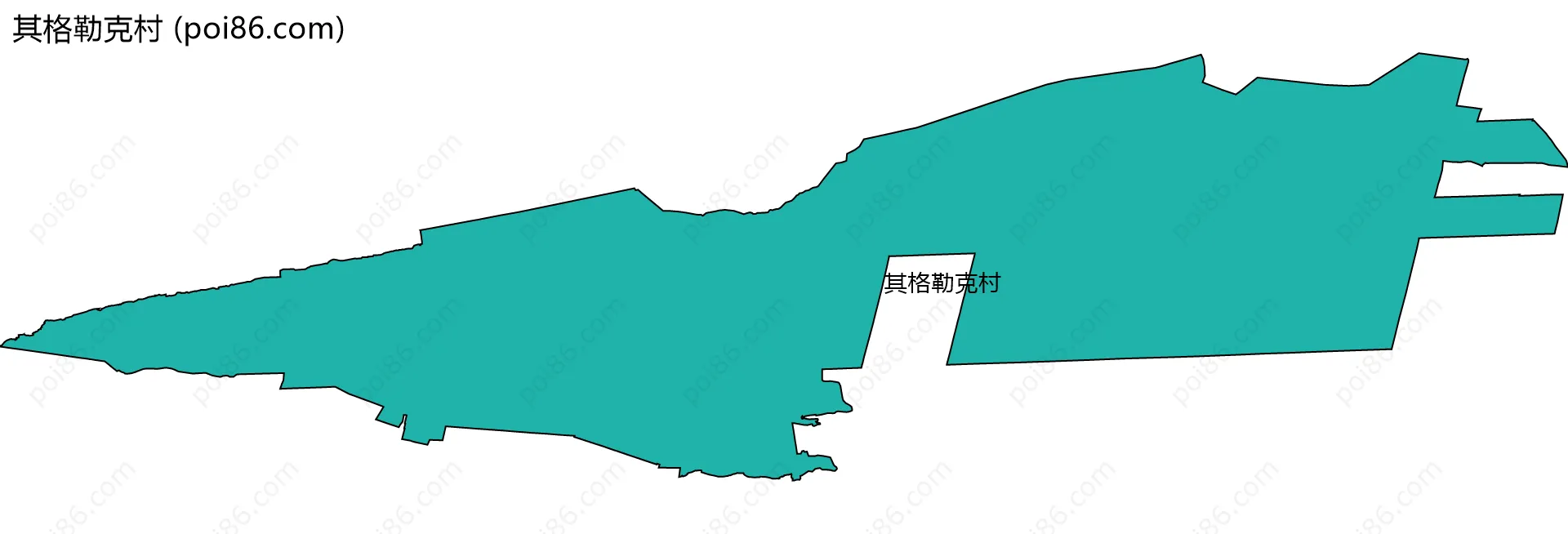 其格勒克村边界地图