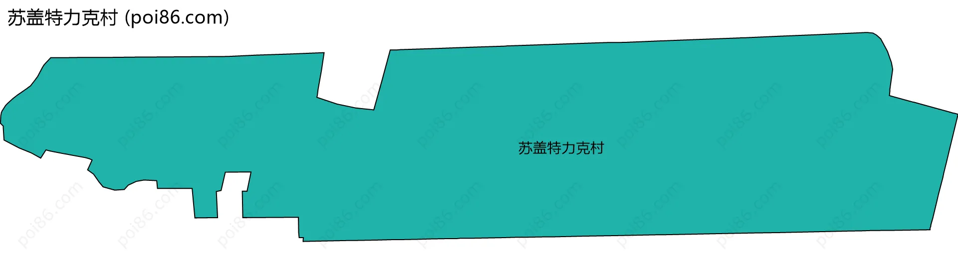 苏盖特力克村边界地图